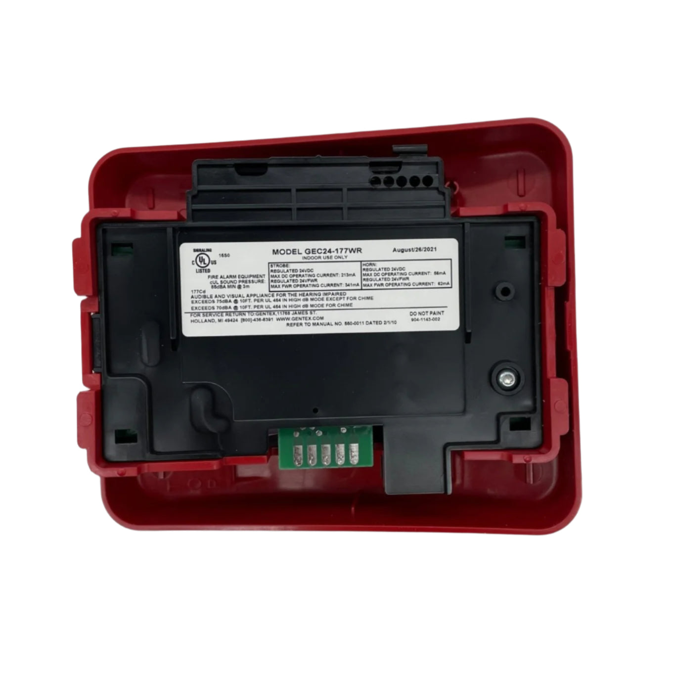 Gentex GEC24-177WR (904-1143-002) Horn Strobe - The Fire Alarm