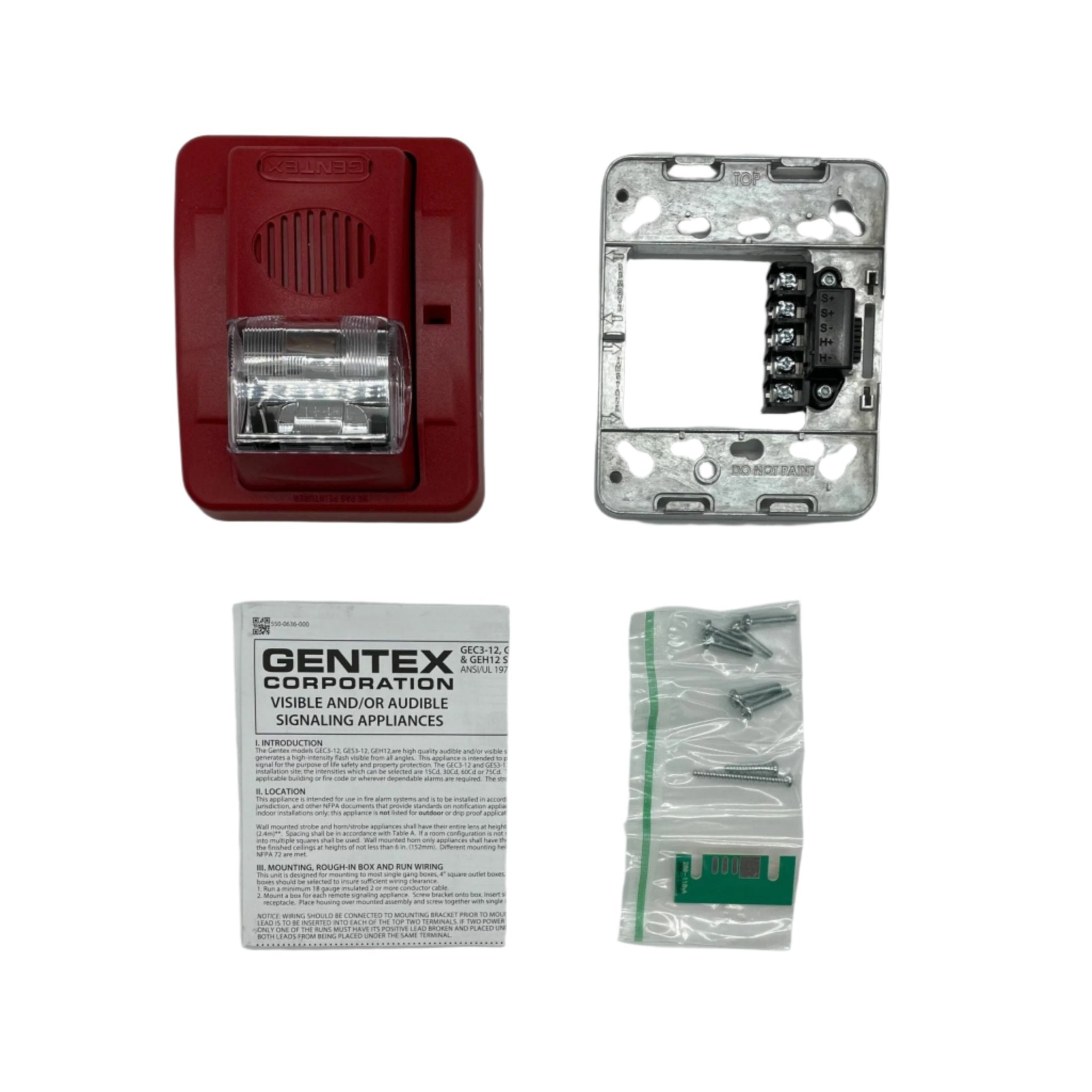 Gentex GEC3-12WR (904-1231-002) Horn Strobe