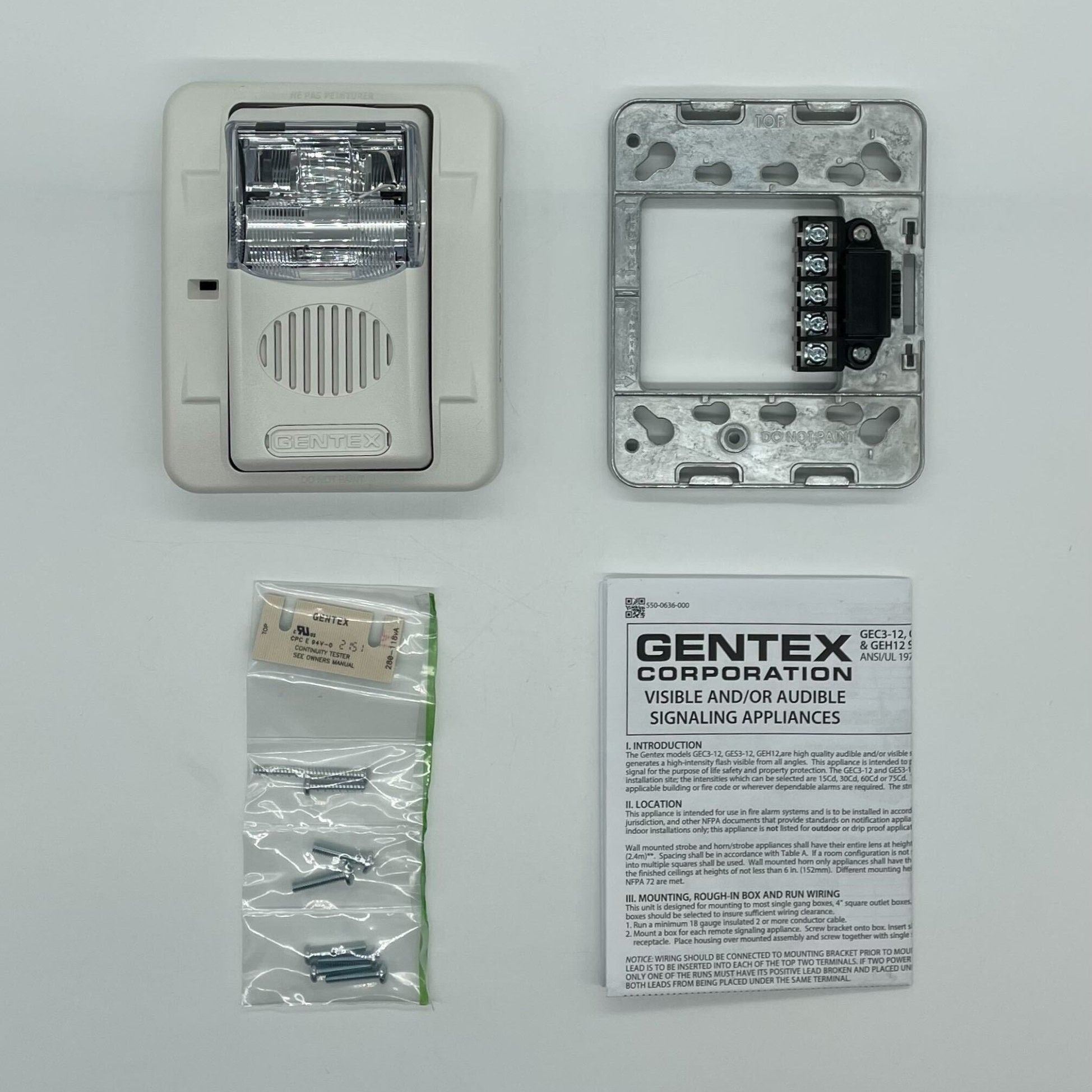 Gentex GEC3-12WW - The Fire Alarm Supplier