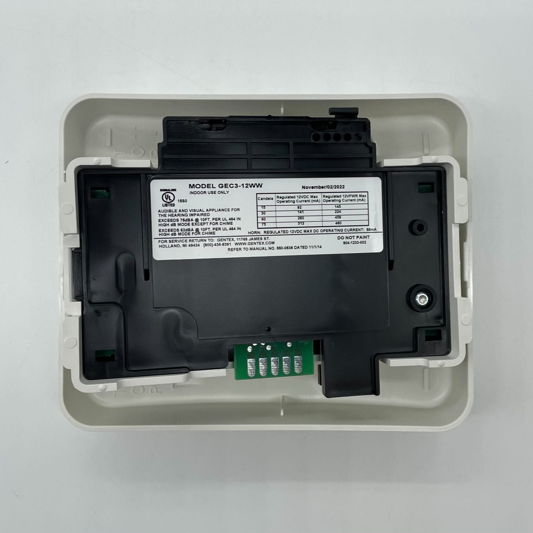 Gentex GEC3-12WW - The Fire Alarm Supplier