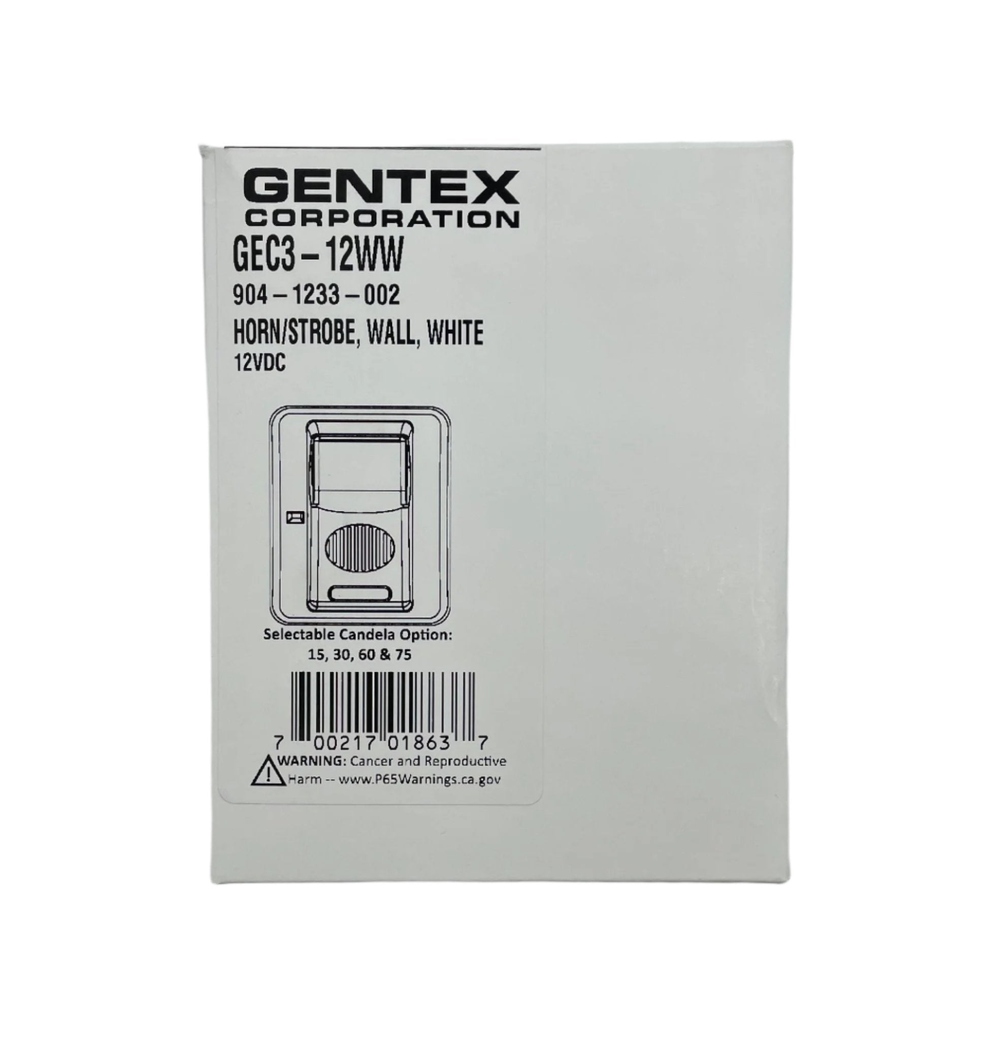 Gentex GEC3-12WW - The Fire Alarm Supplier