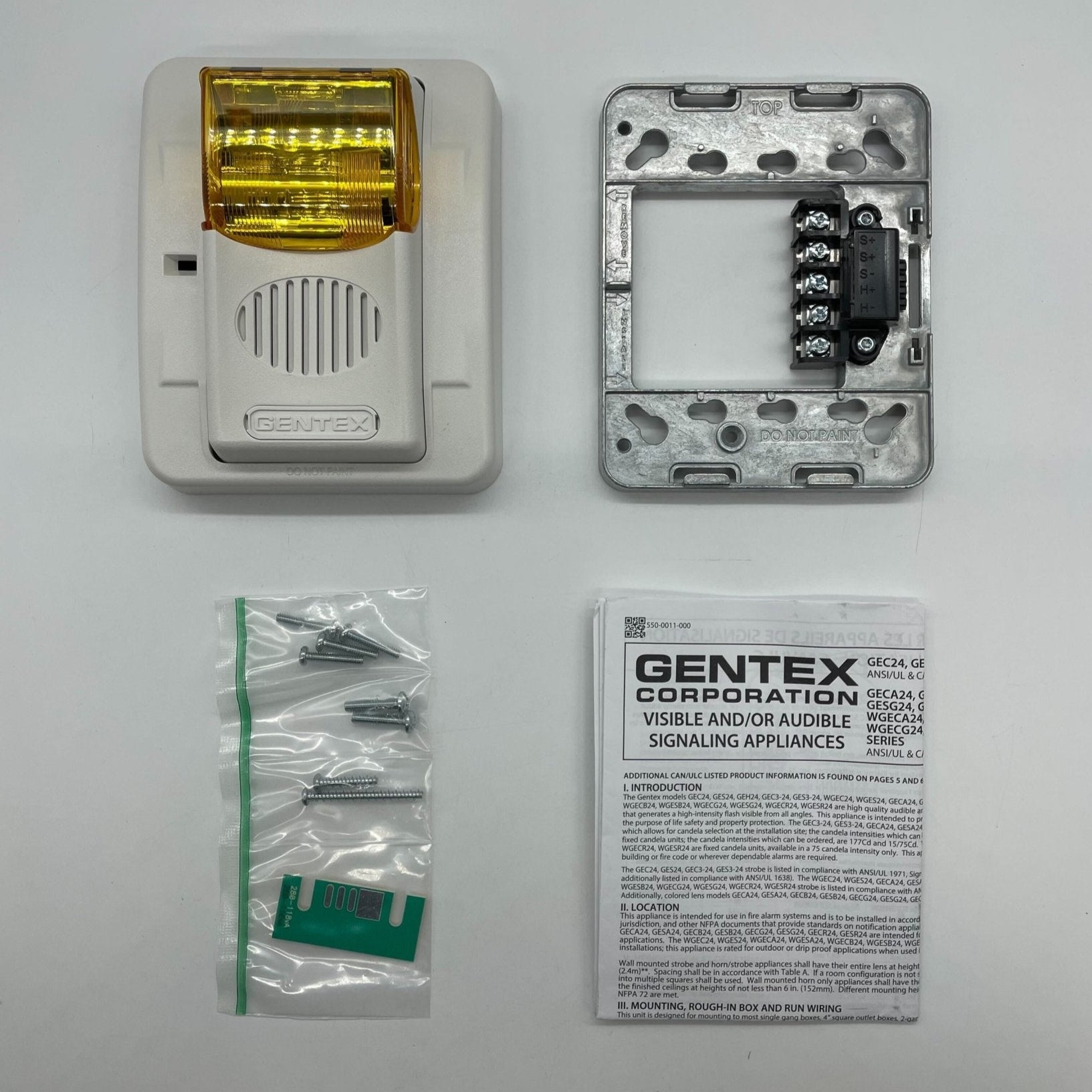 Gentex GECA24PWW (904-1328-002) Horn Strobe - The Fire Alarm Supplier