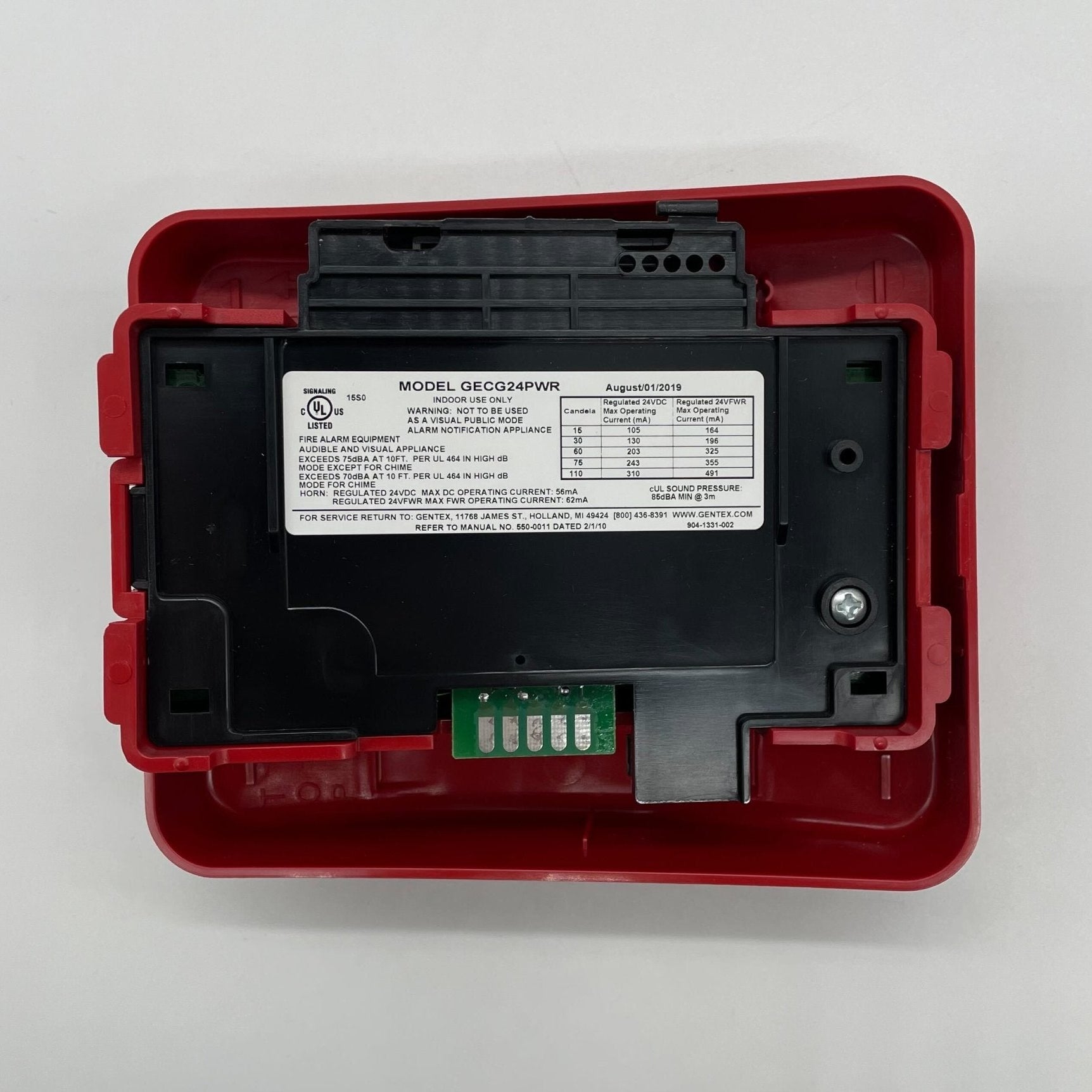 Gentex GECG24PWR - The Fire Alarm Supplier