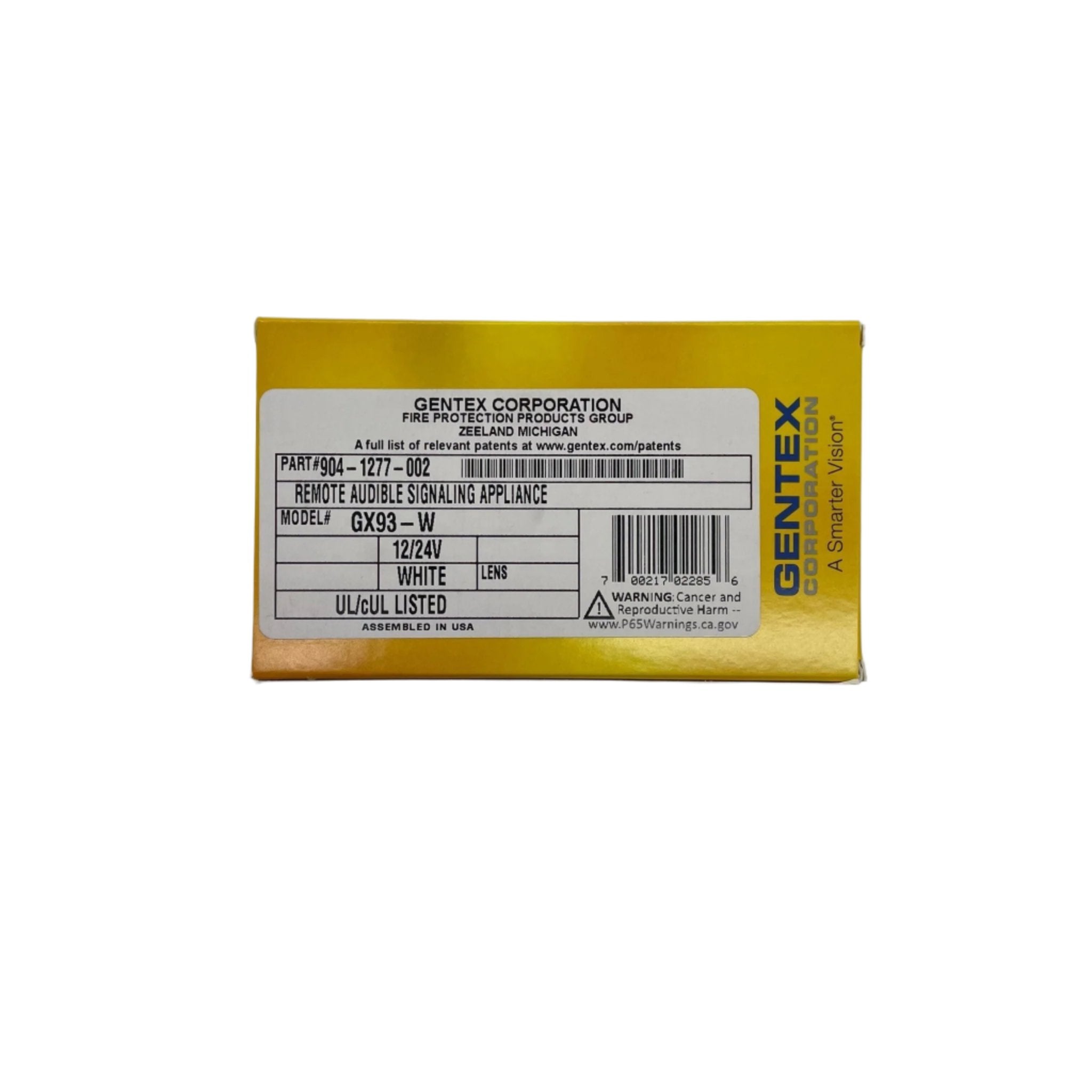 Gentex GX93-W (904-1277-002) Mini-Horn - The Fire Alarm Supplier