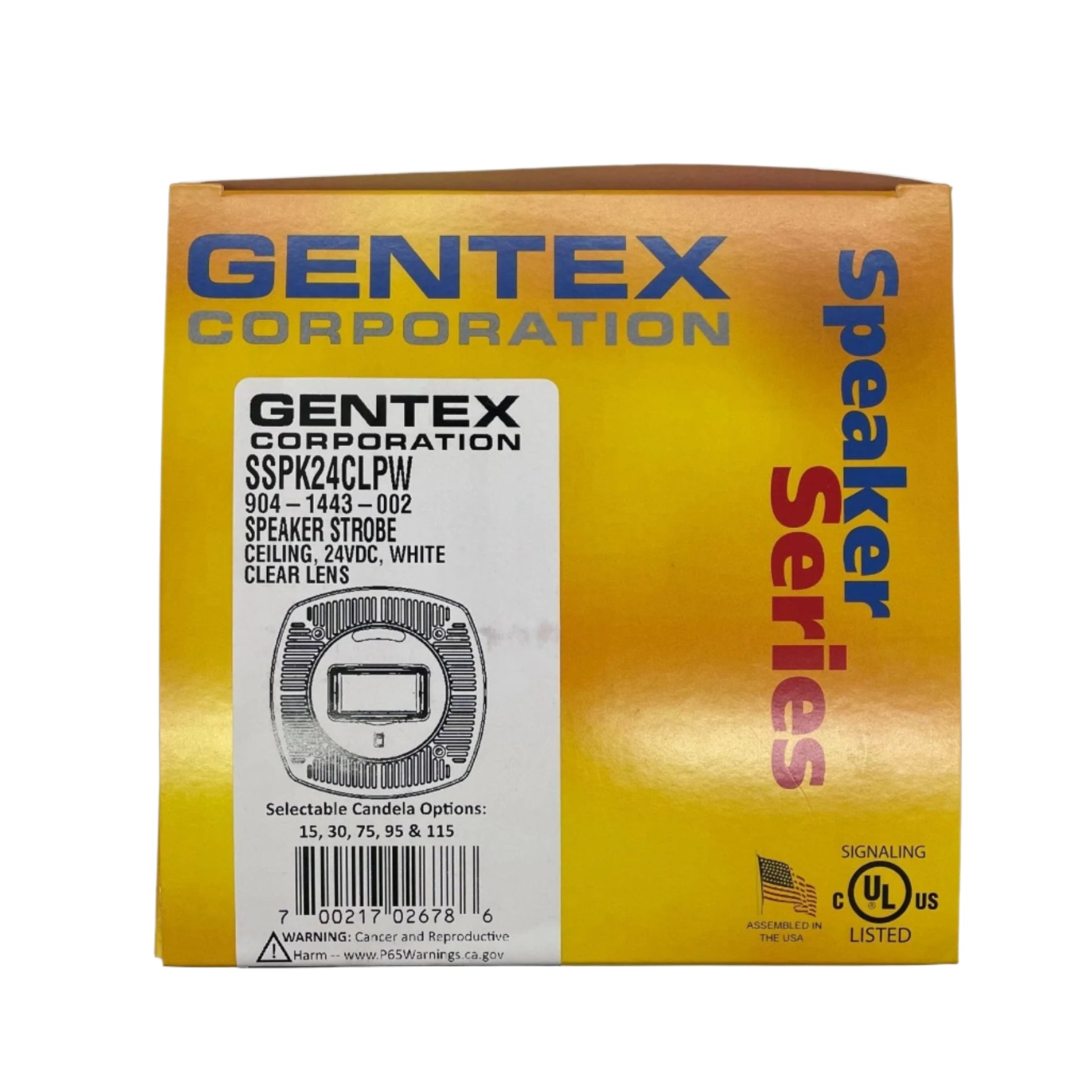 Gentex SSPK24CLPW - The Fire Alarm Supplier