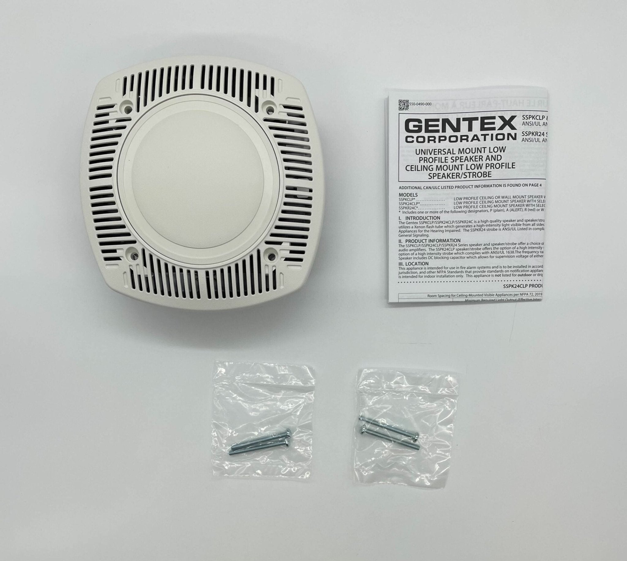 Gentex SSPKCLPW - The Fire Alarm Supplier