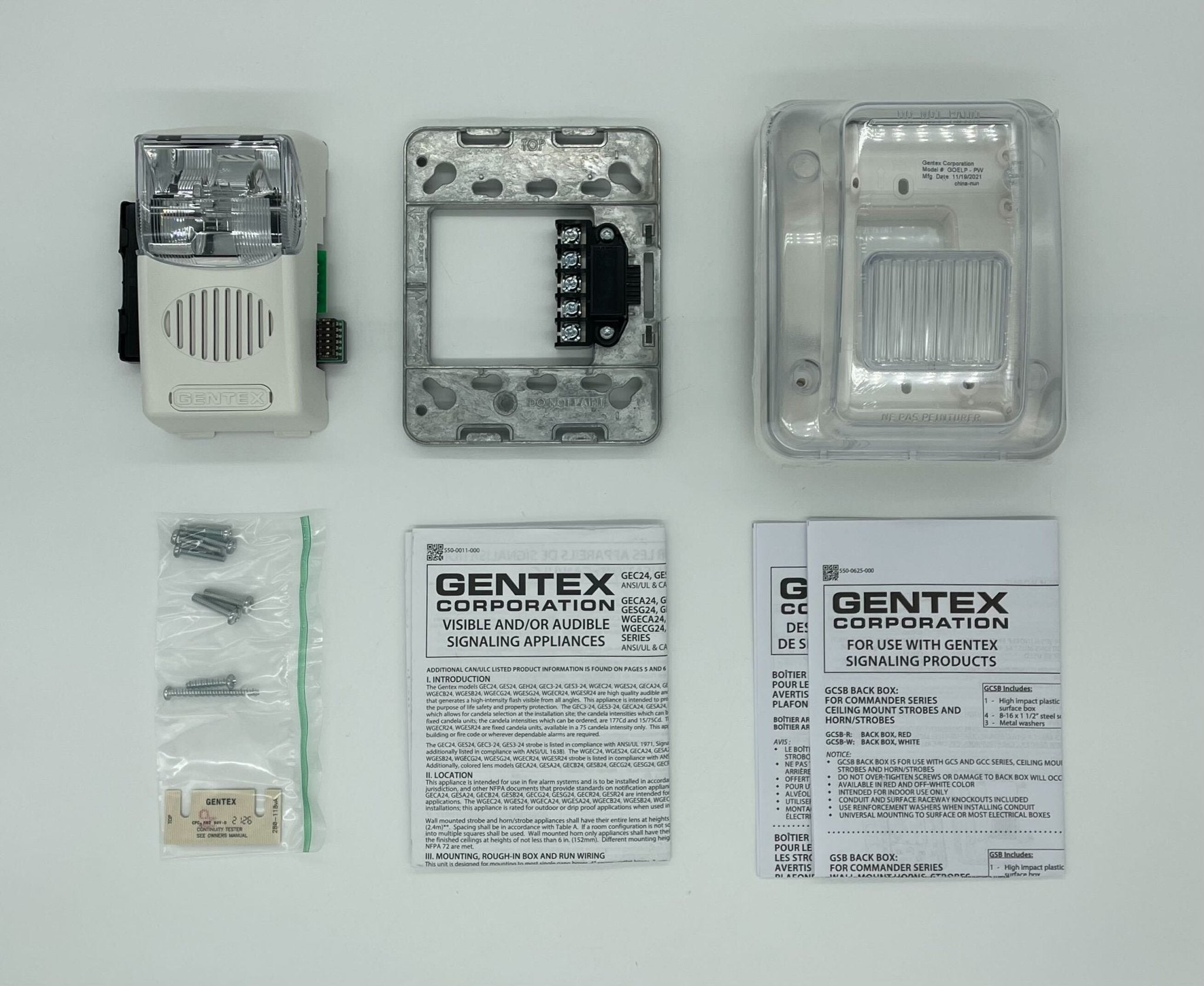 Gentex WGEC24-75PWWLP (904-1260-002) Outdoor Horn Strobe