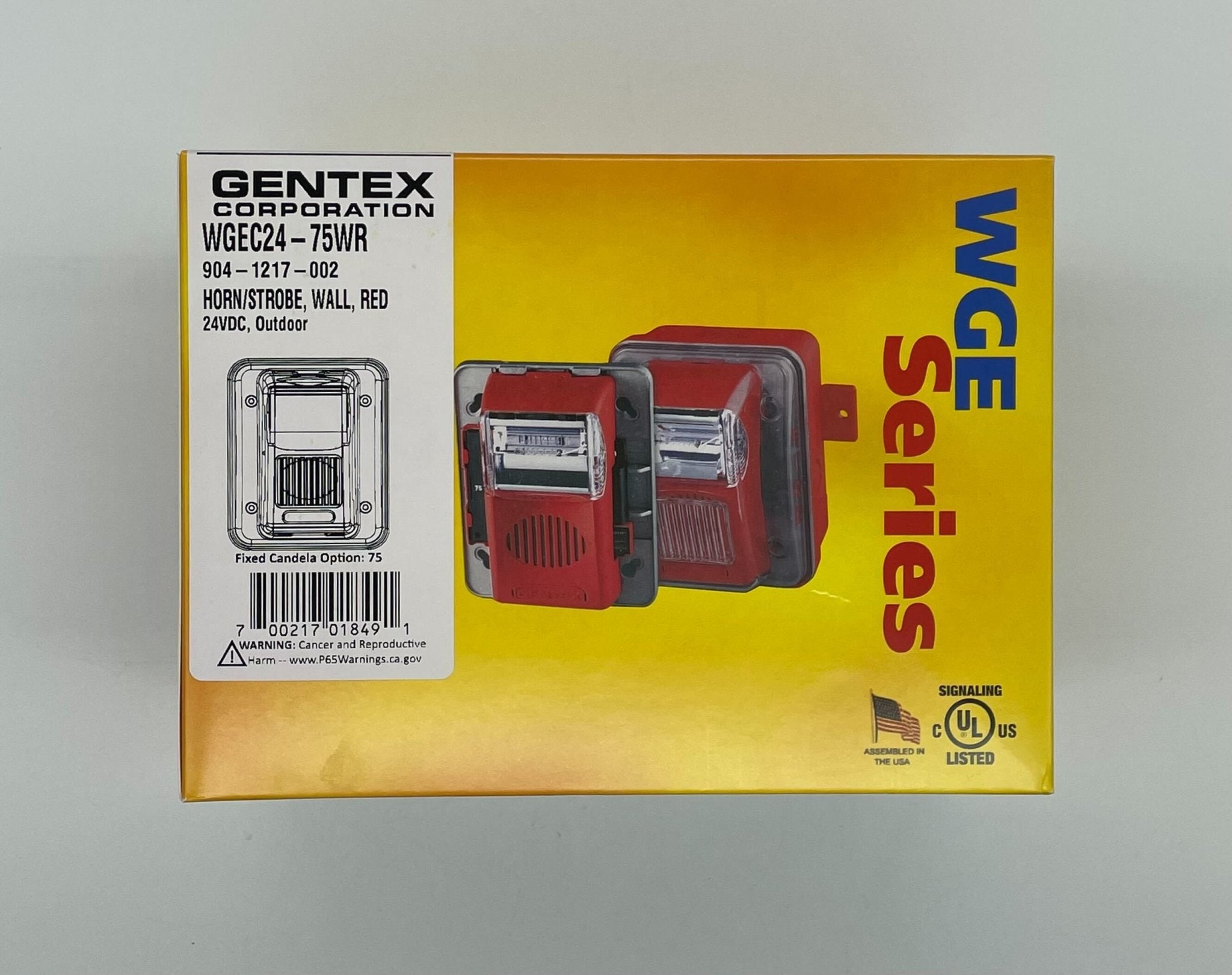 Gentex WGEC24-75WR (904-1217-002) Weatherproof Horn Strobe
