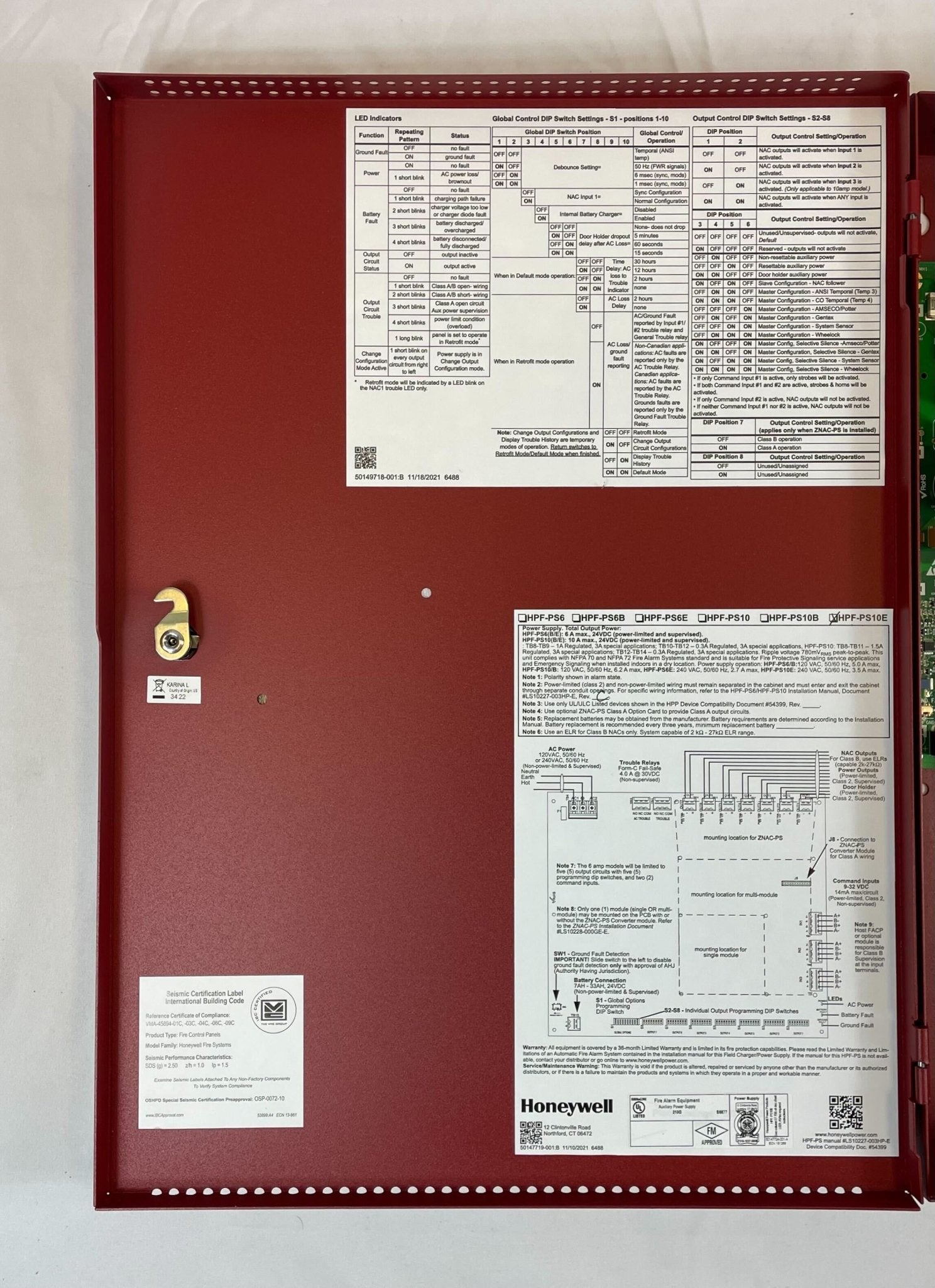 Honeywell HPF-PS10E - The Fire Alarm Supplier