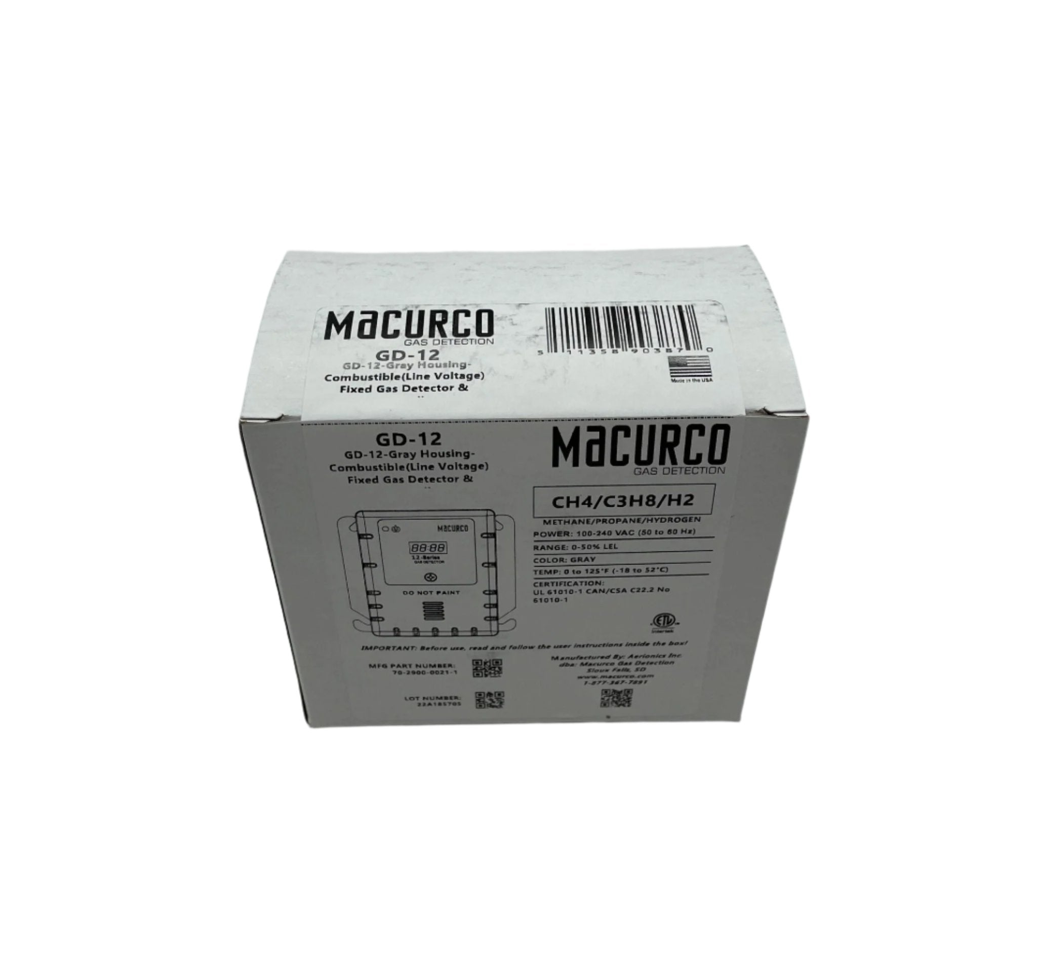 Macurco GD-12 - The Fire Alarm Supplier