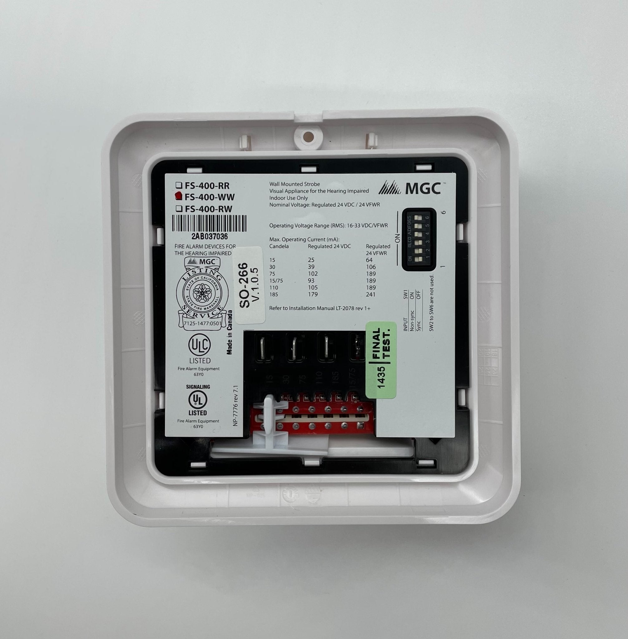 Mircom FS-400-WW - The Fire Alarm Supplier