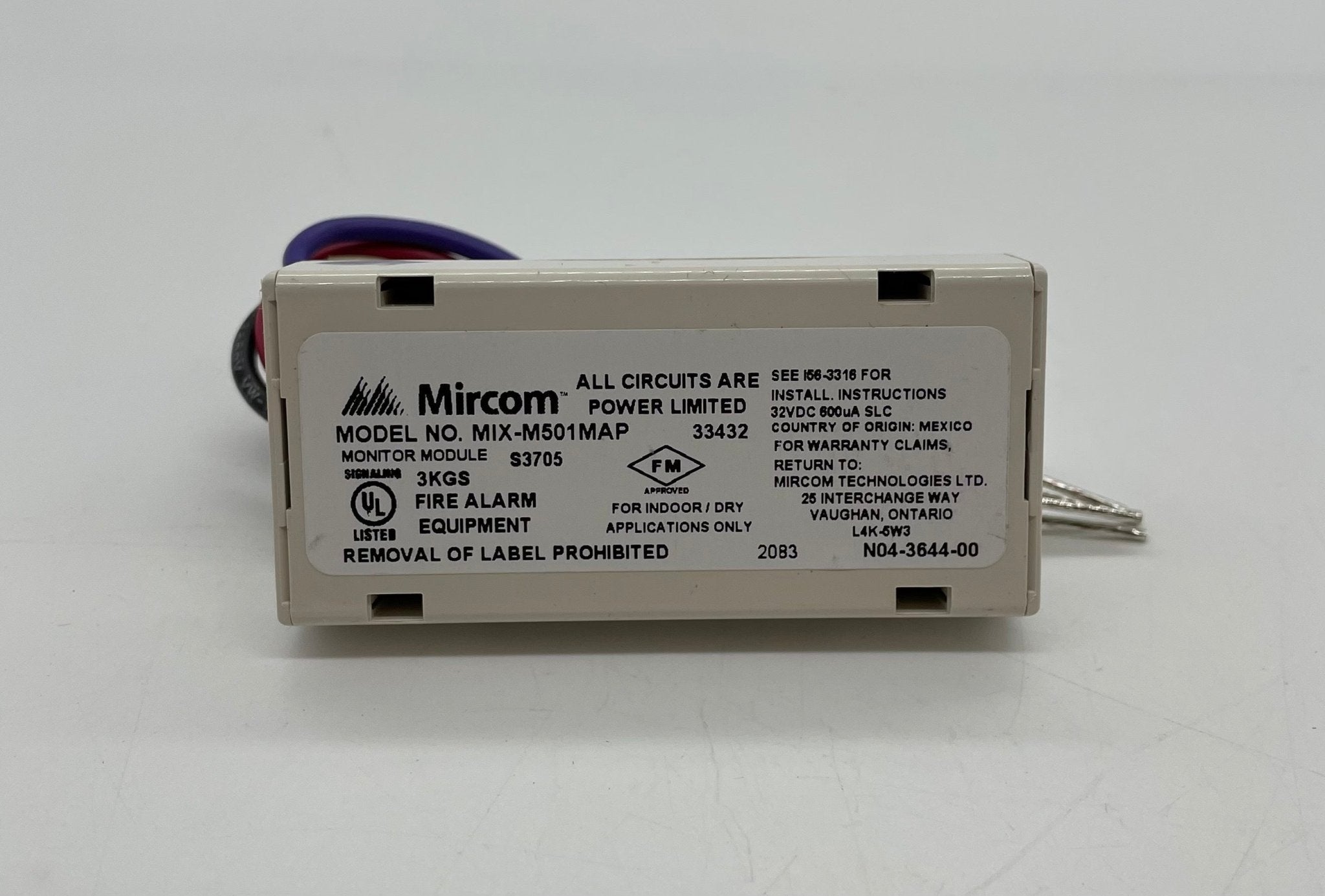 Mircom MIX-M501MAP Mini Monitor Module - The Fire Alarm Supplier