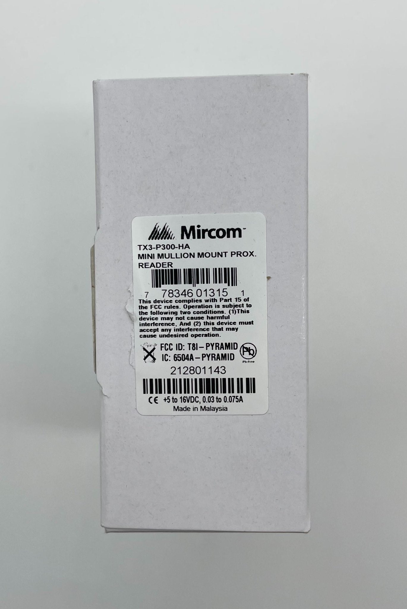 Mircom TX3-P300-HA Mini Mullion Mount Reader - The Fire Alarm Supplier