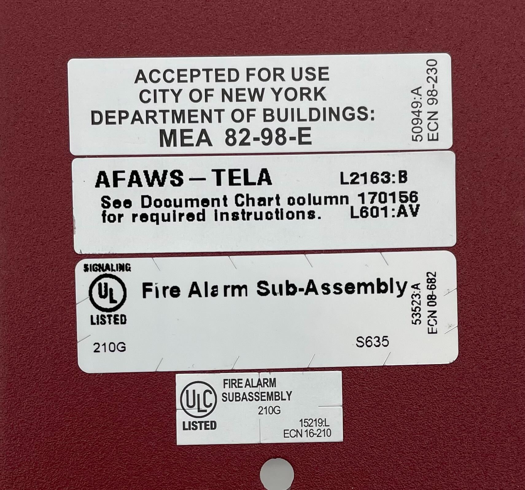 Notifier AFAWS-TELA - The Fire Alarm Supplier