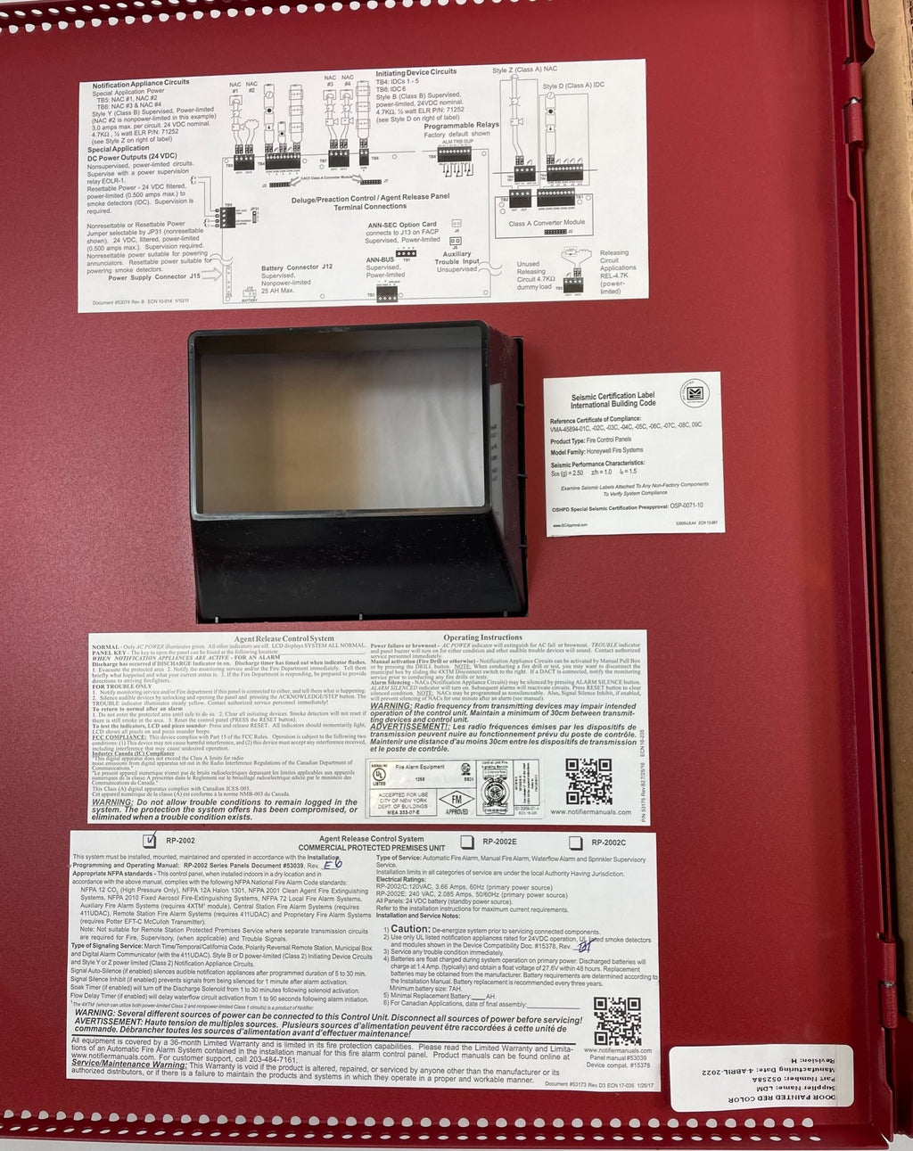 Notifier RP-2002 UL-listed Six-Zone Fire Alarm Control Panel - The Fire ...
