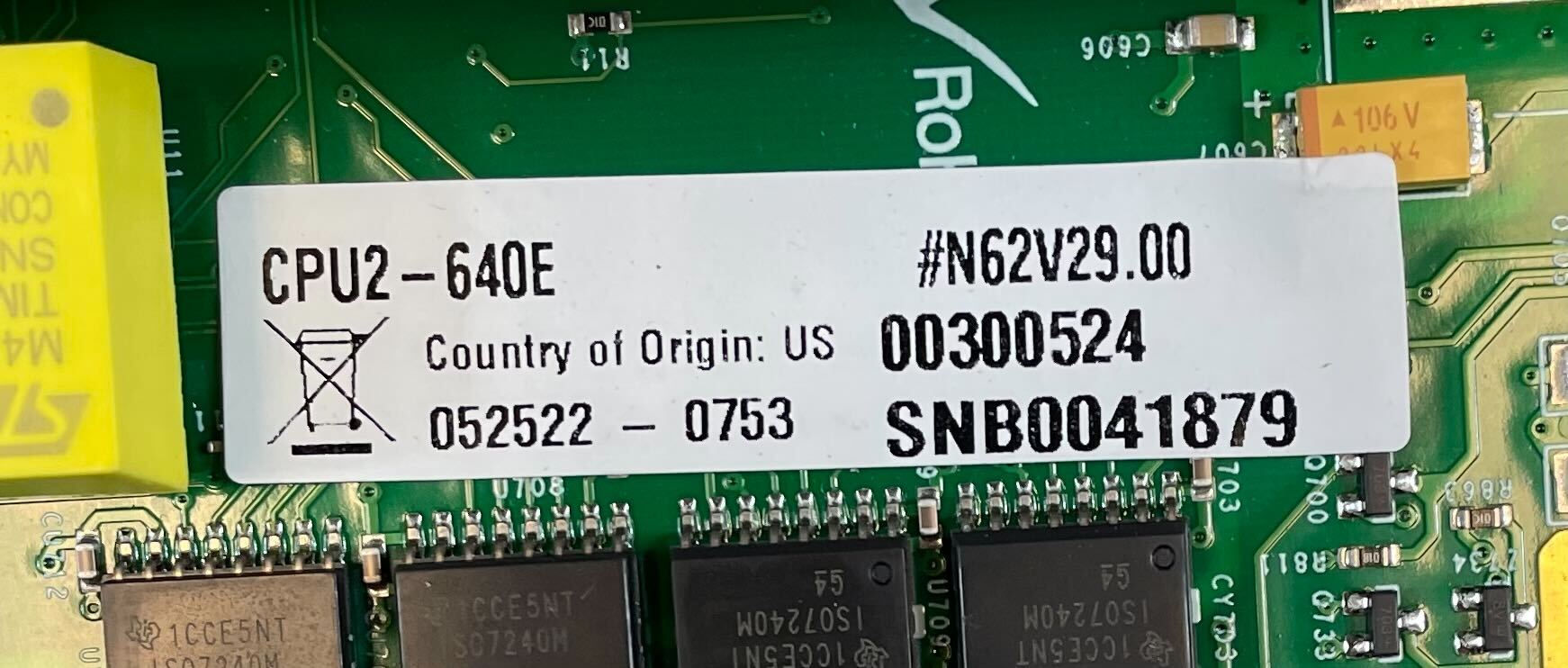 Notifier CPU2-640E - The Fire Alarm Supplier