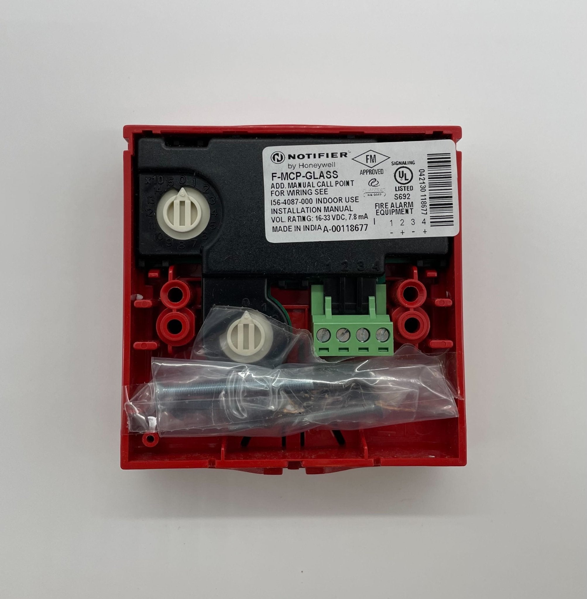 Notifier F-MCP-GLASS - The Fire Alarm Supplier