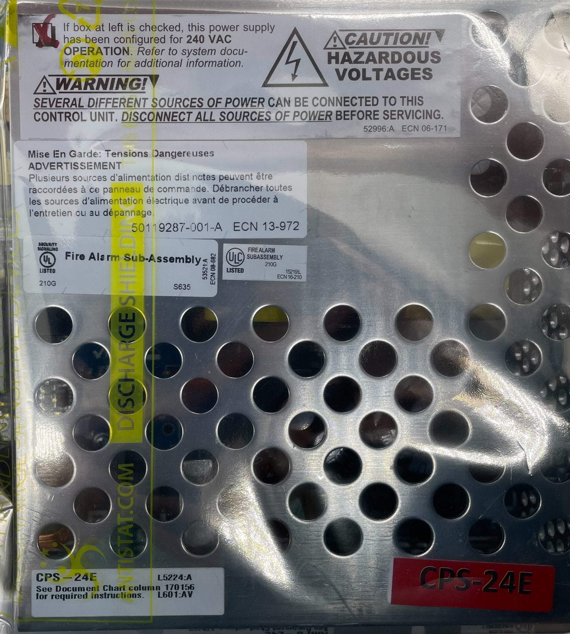 Notifier AMPS-24E Addressable Power Supply and Battery Charger