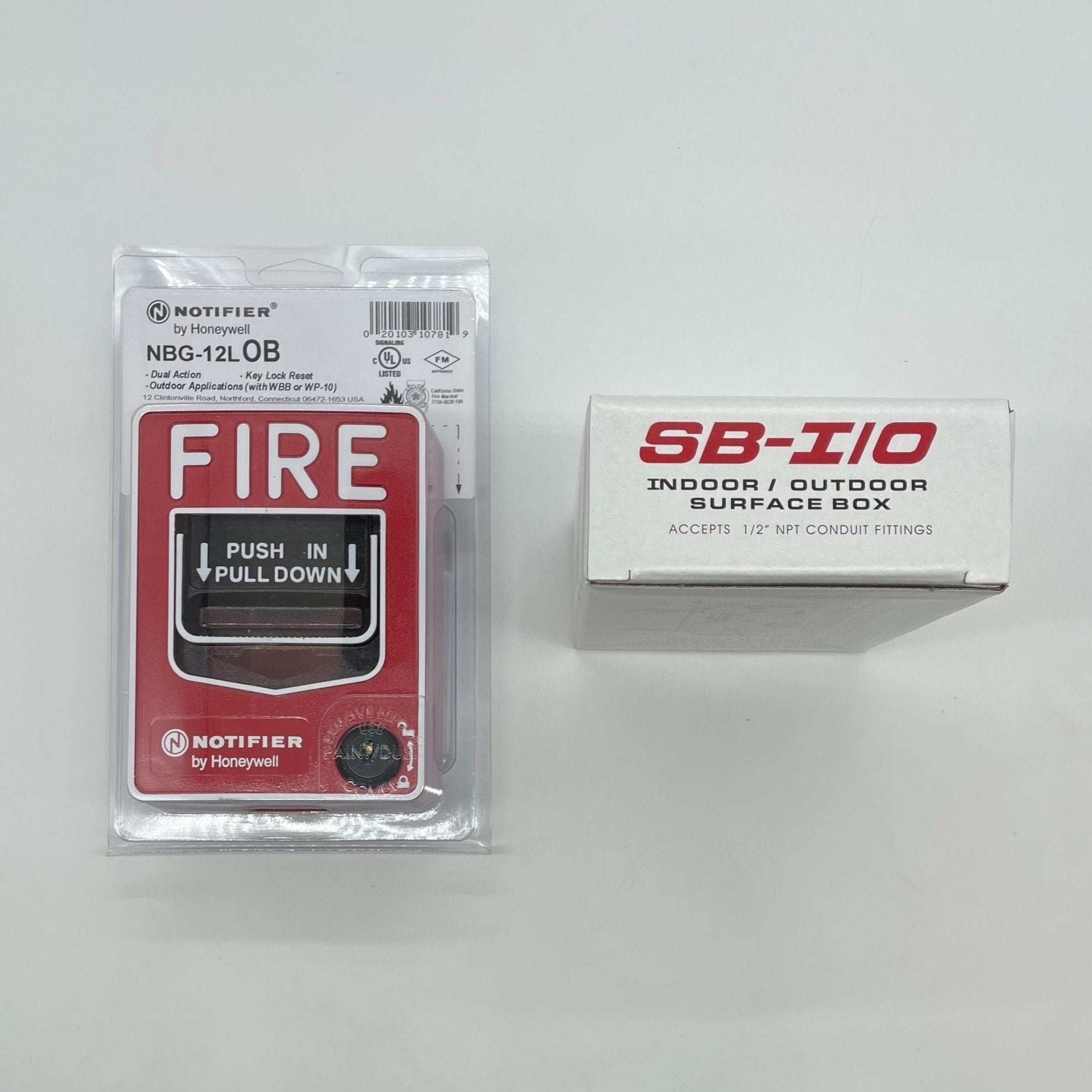 NOTIFIER SB-10 Metal Surface Mount Pull Station Back Box P5