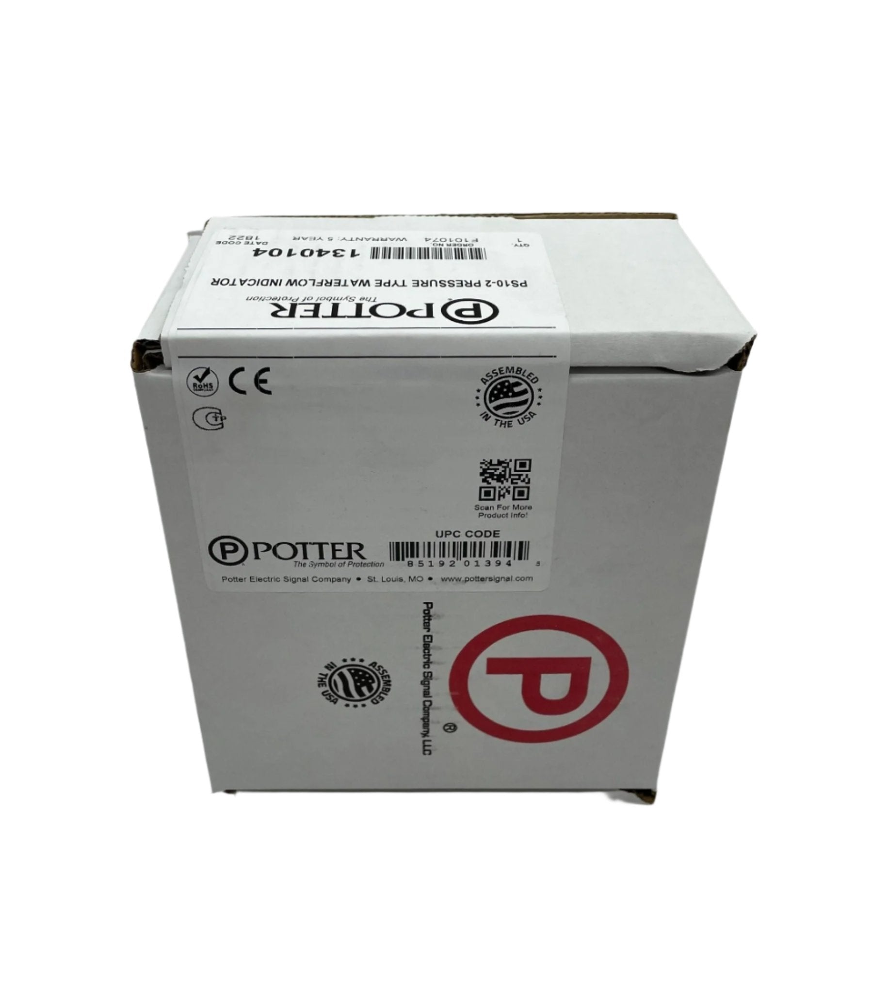 Potter PS10-2 | Pressure Actuated Switch - The Fire Alarm Supplier