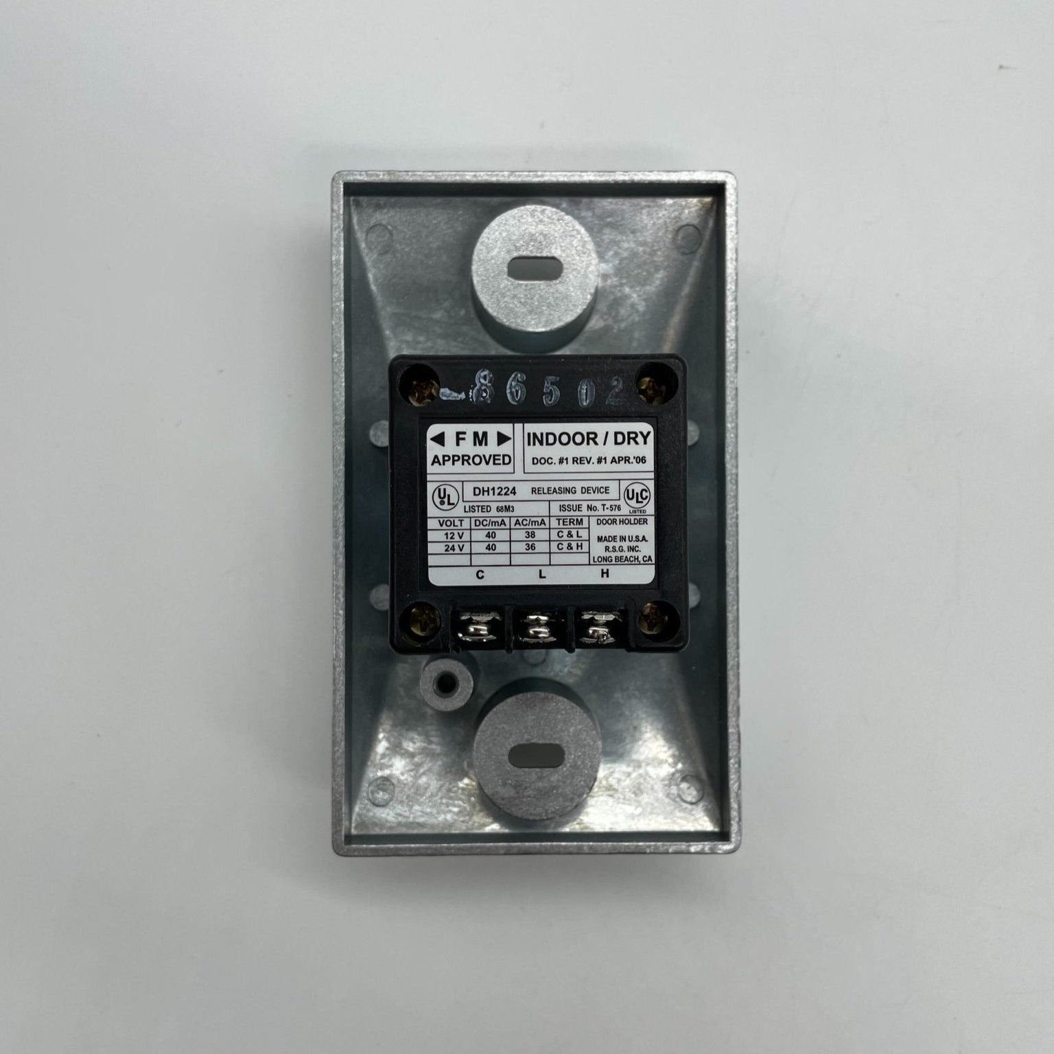 RSG DH1224SPC Magnetic Door Holder - The Fire Alarm Supplier