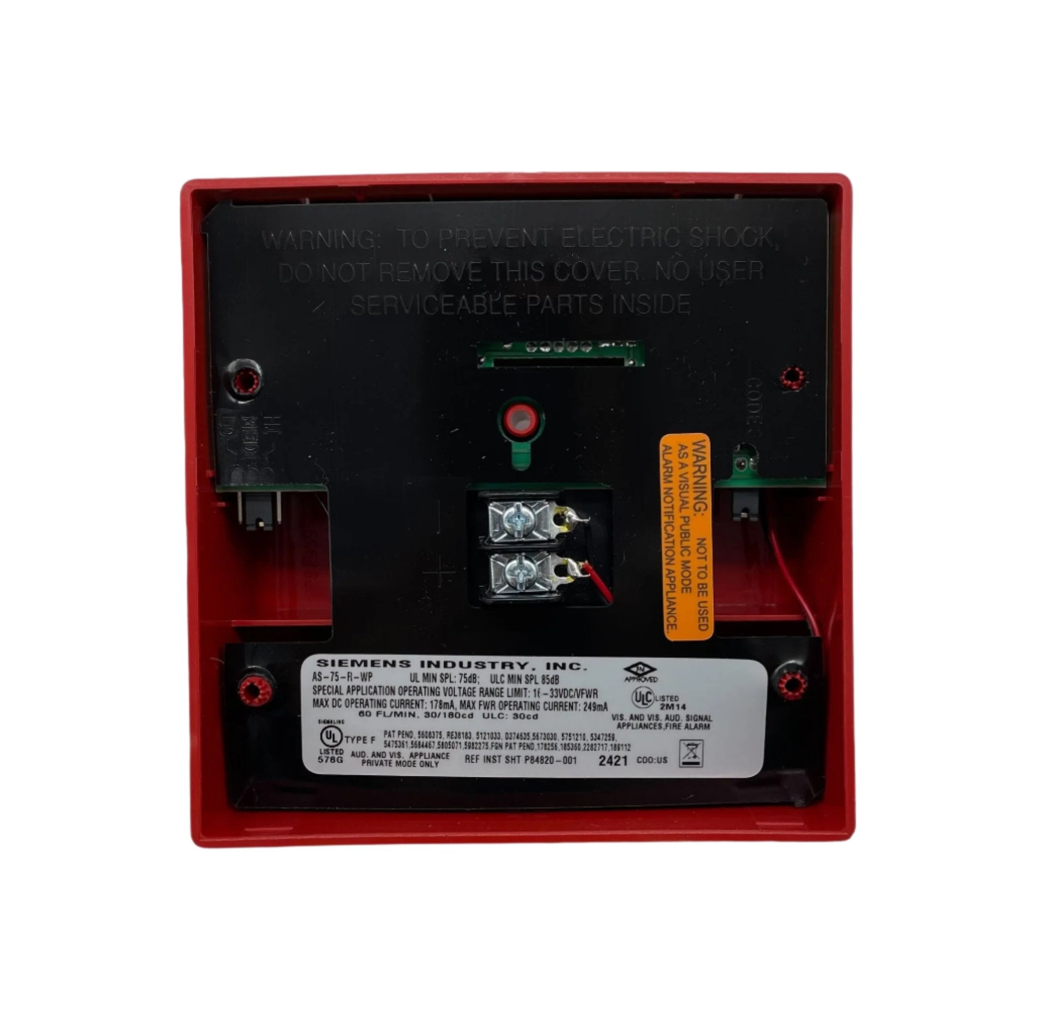 Siemens AS-75-R-WP - The Fire Alarm Supplier