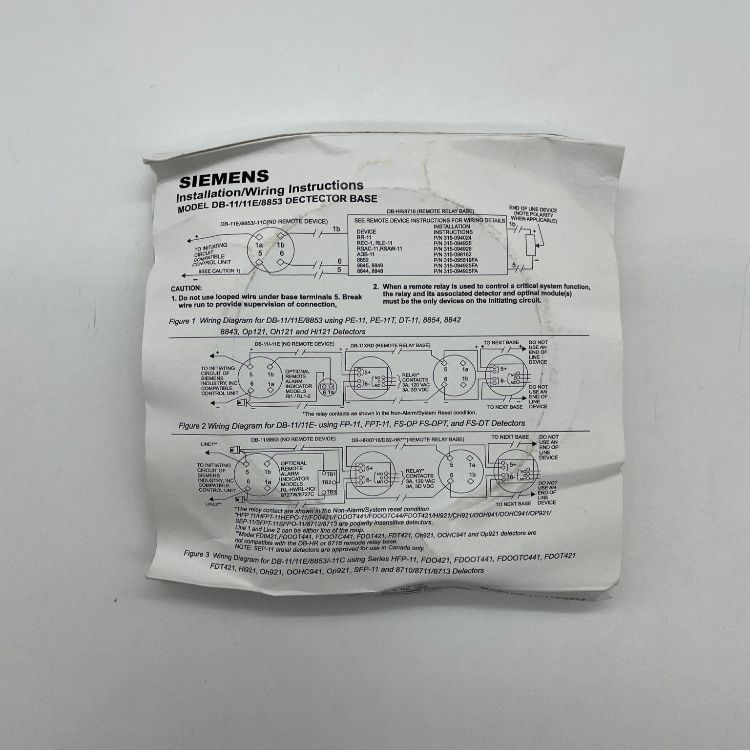 Siemens DB-11 - The Fire Alarm Supplier