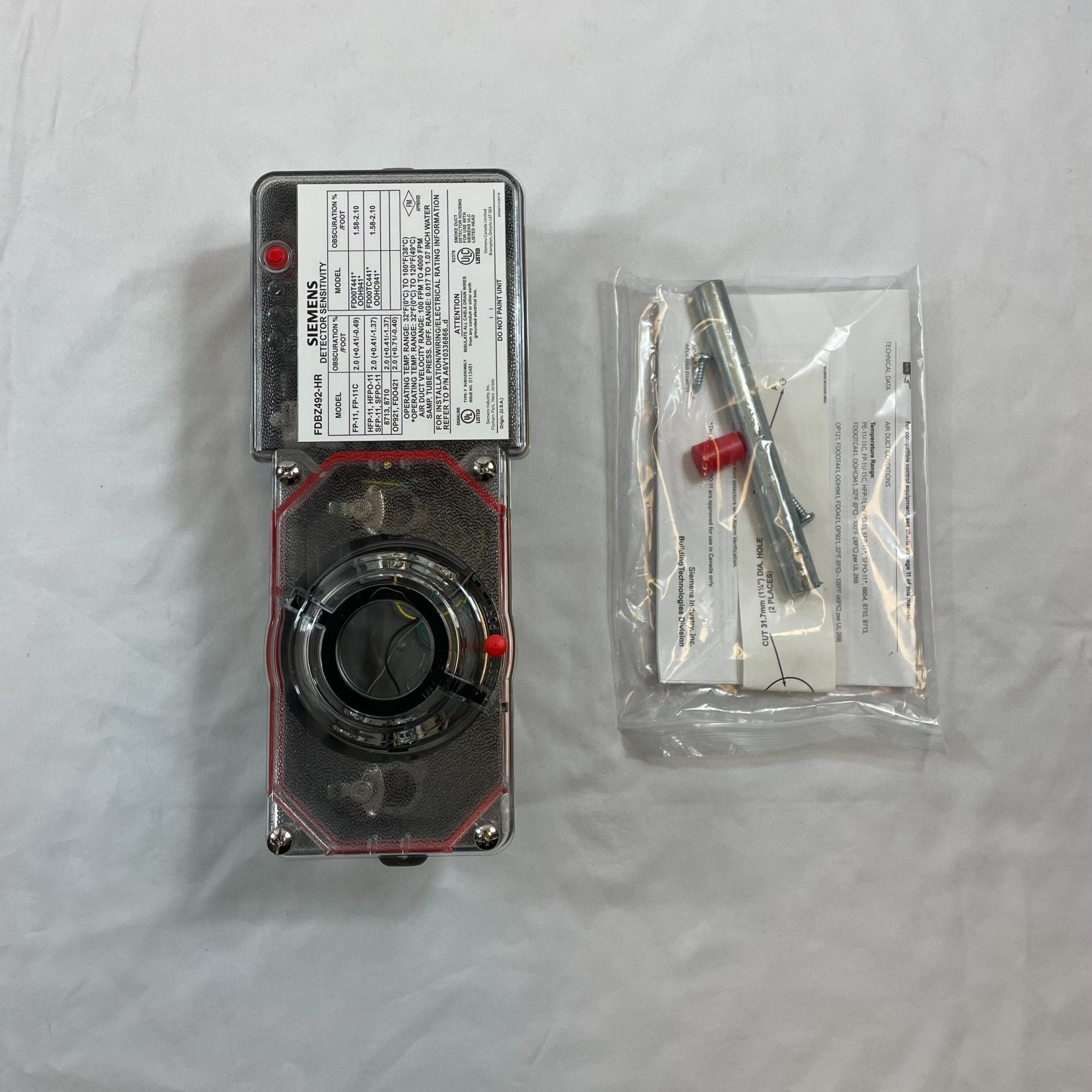 Siemens FDBZ492-HR (S54319-B23-A1) Duct Detector 2-Wire - The Fire