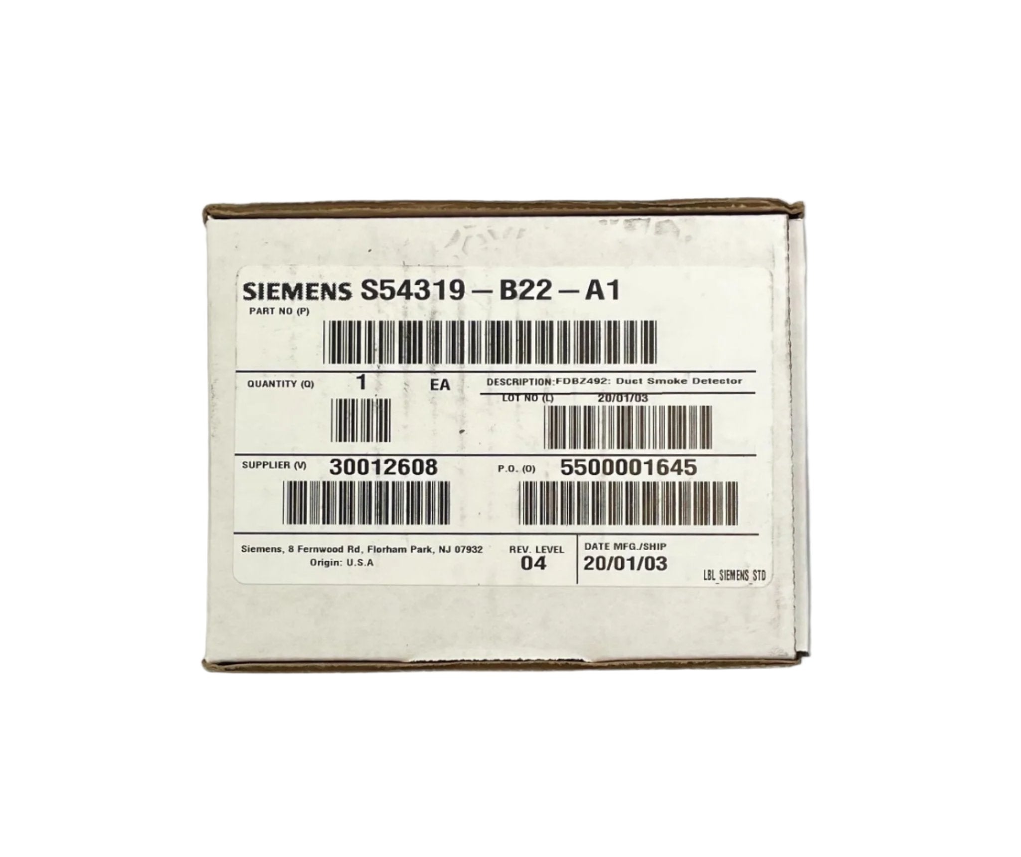 Siemens FDBZ492 - The Fire Alarm Supplier