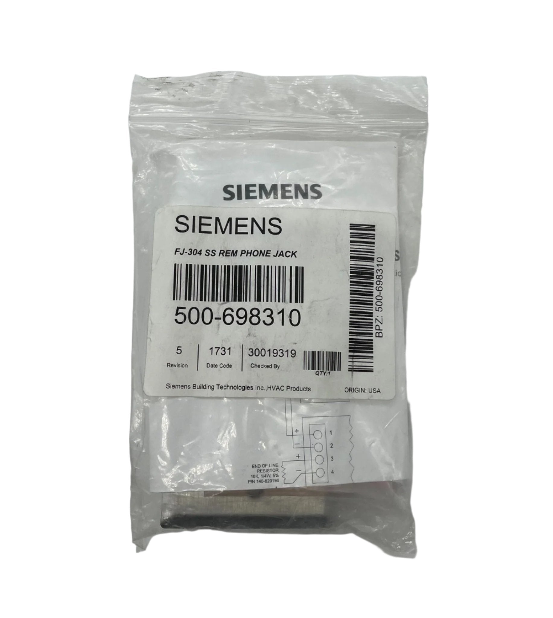 Siemens FJ-304SS - The Fire Alarm Supplier