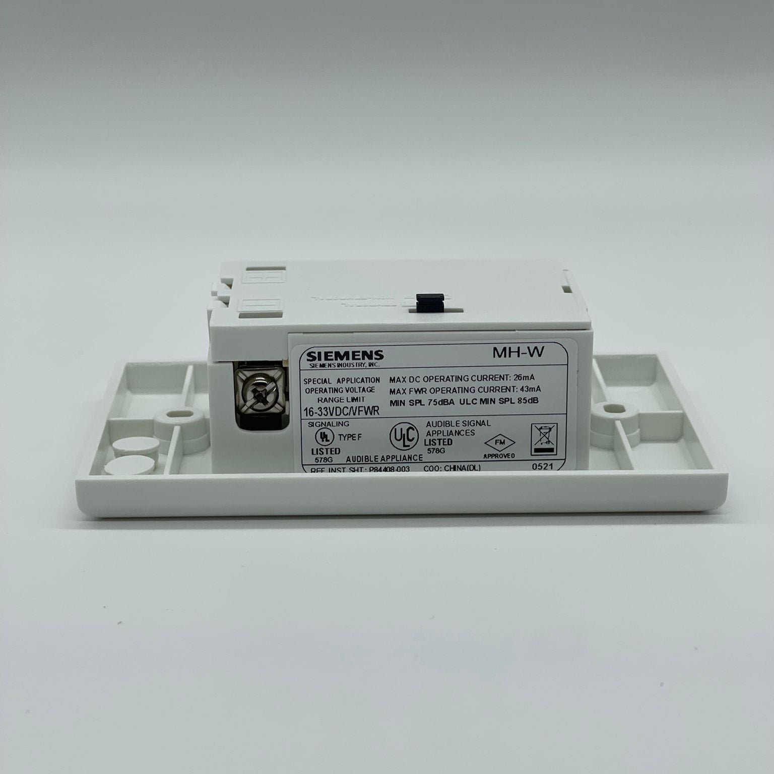Siemens MH-W - The Fire Alarm Supplier