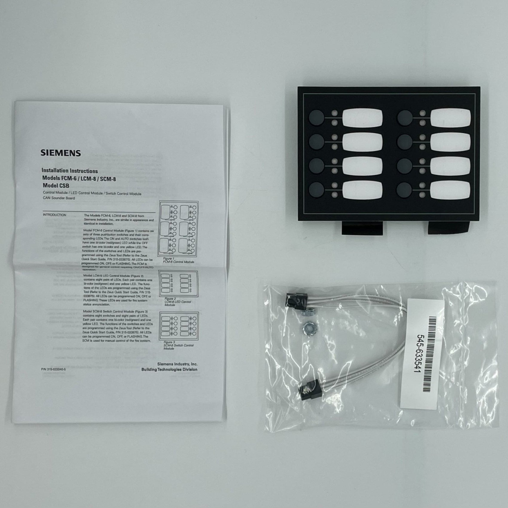 Siemens SCM-8 (8) Switch Module. Mounts To Id-Mp - The Fire Alarm Supplier
