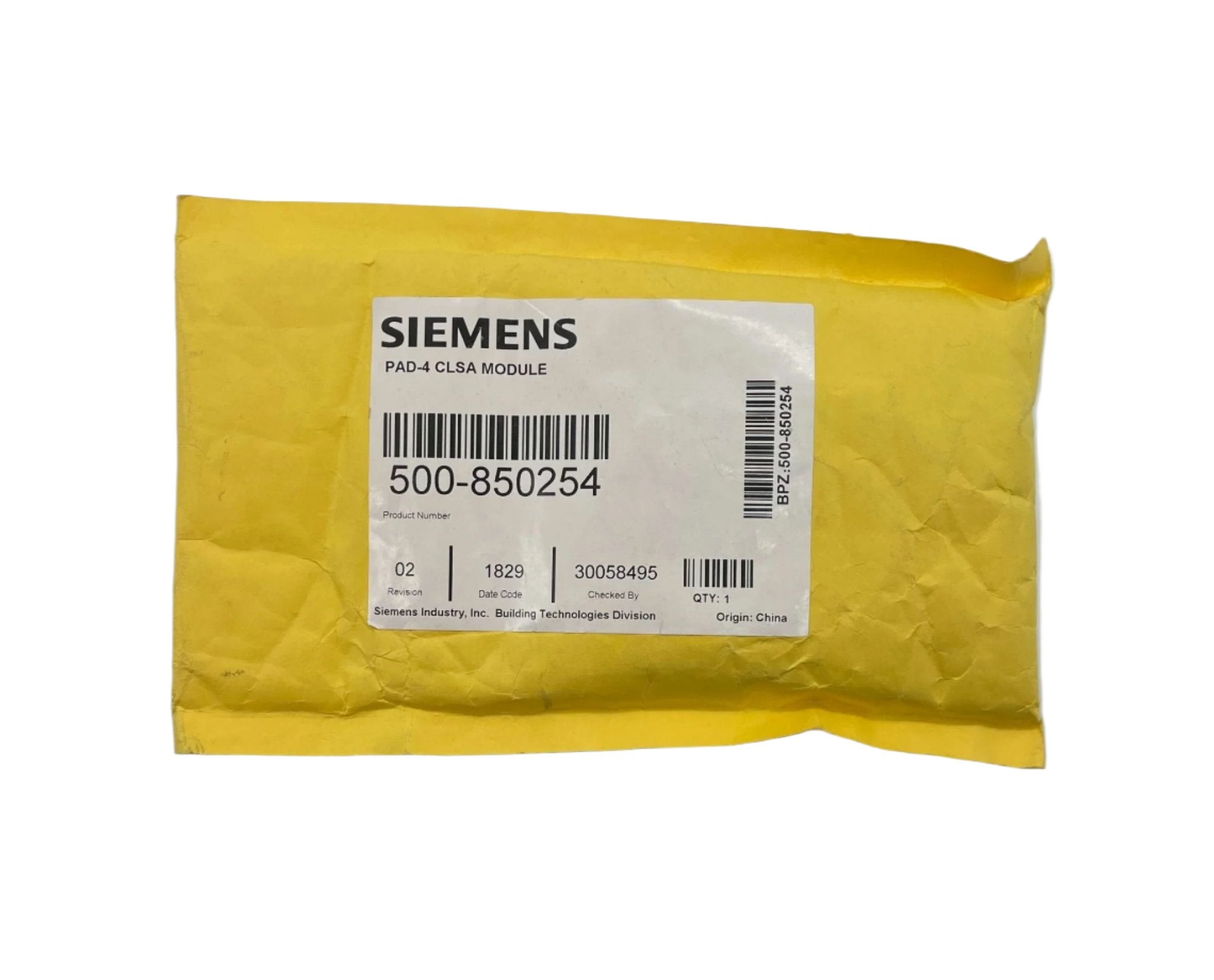 Siemens PAD-4-CLSA (500-850254) NAC Expander Class A Adapter Card - The ...