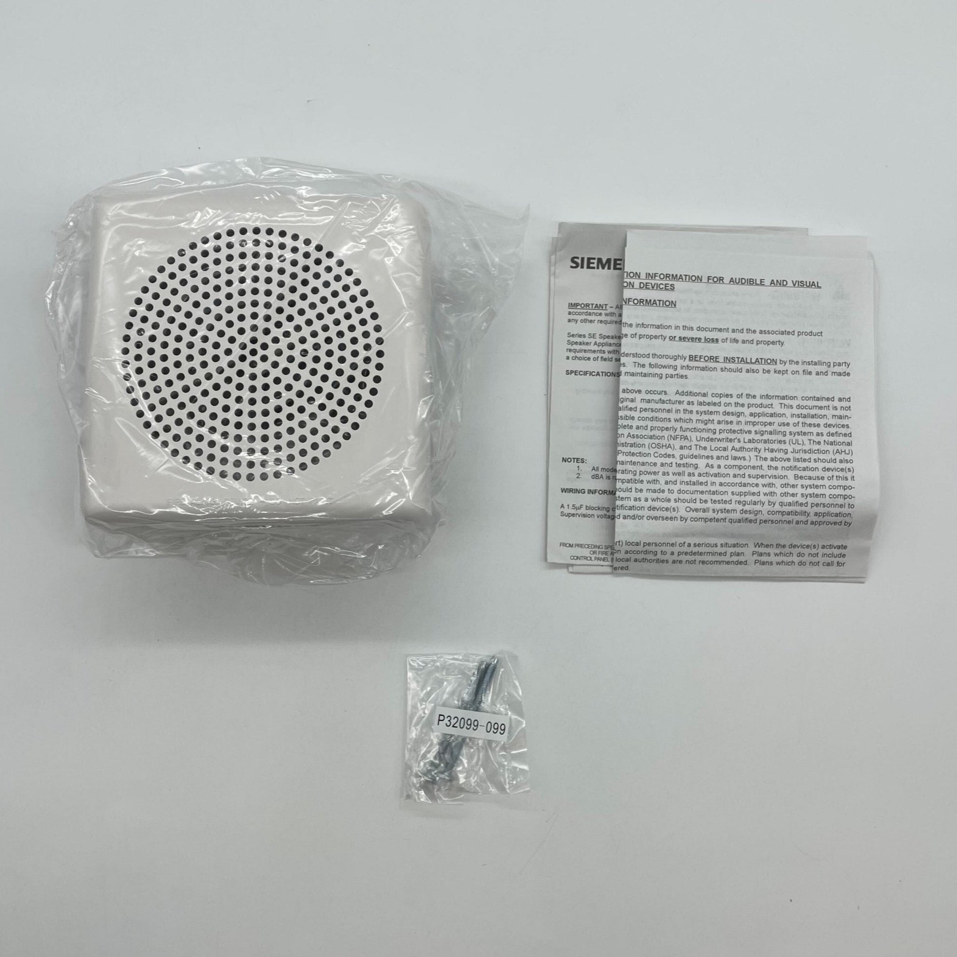 Siemens SE-W Fire Alarm White Speakers - The Fire Alarm Supplier