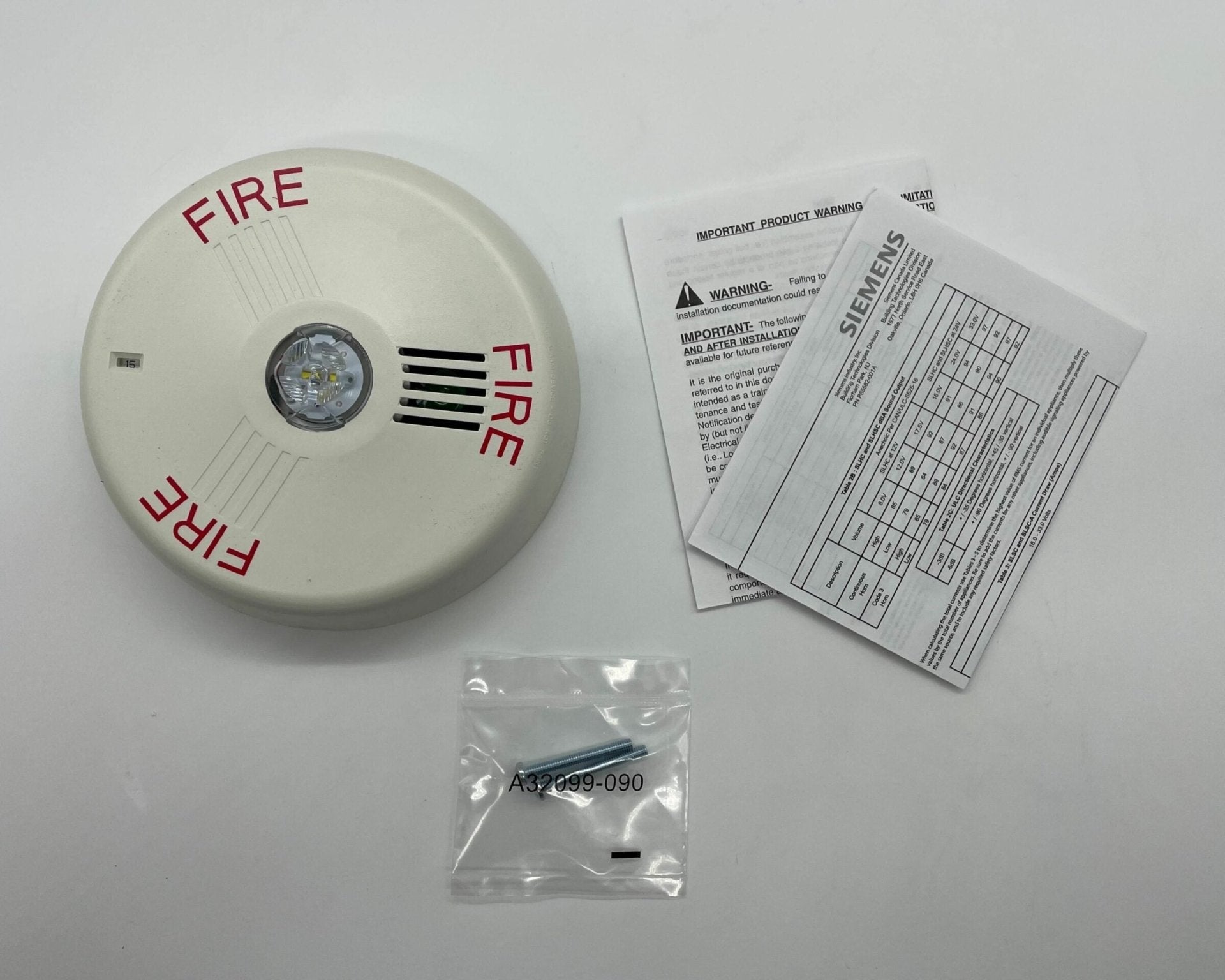 Siemens SLHSCW-F - The Fire Alarm Supplier