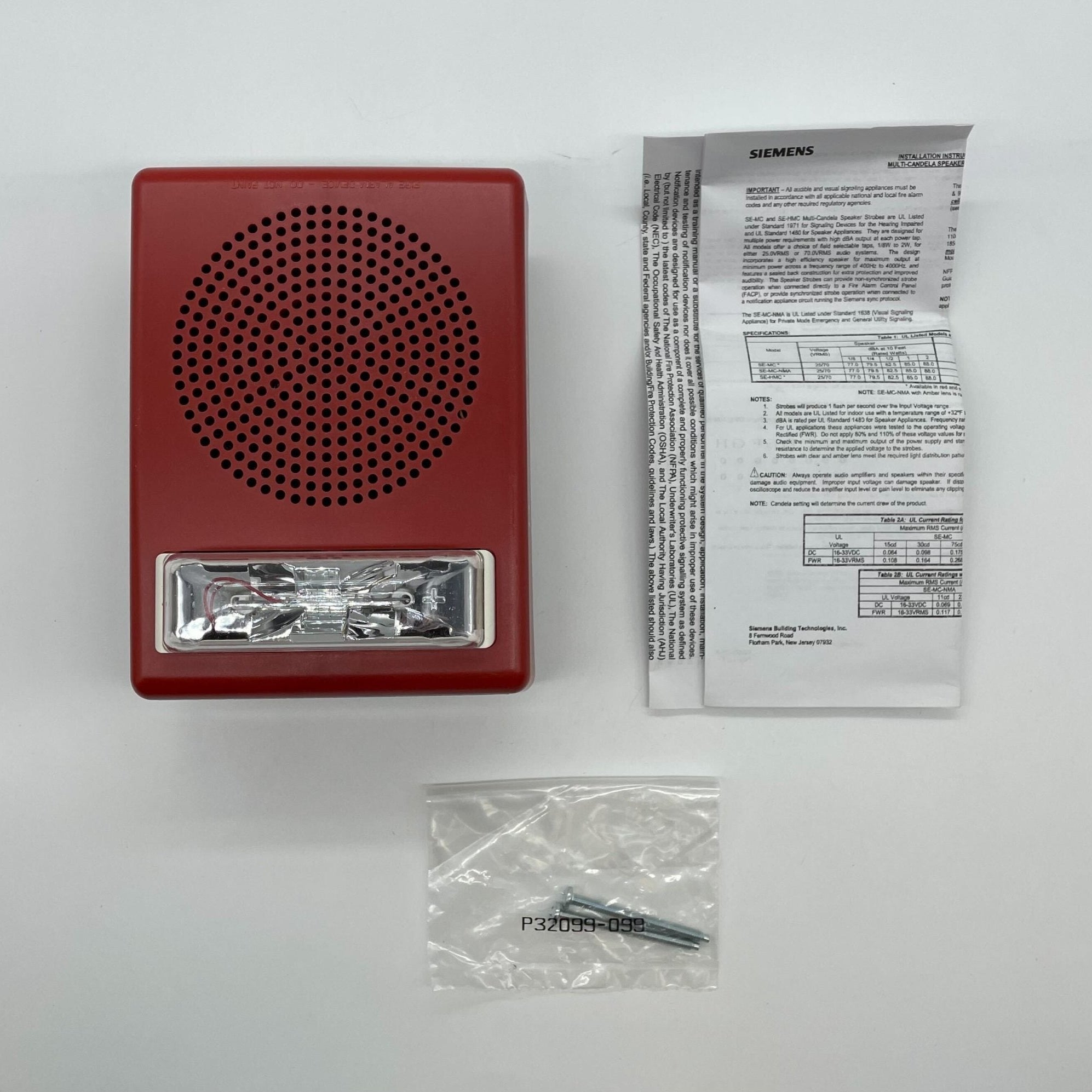Siemens SE-MC-R (500-636025) Speaker Strobe - The Fire Alarm Supplier