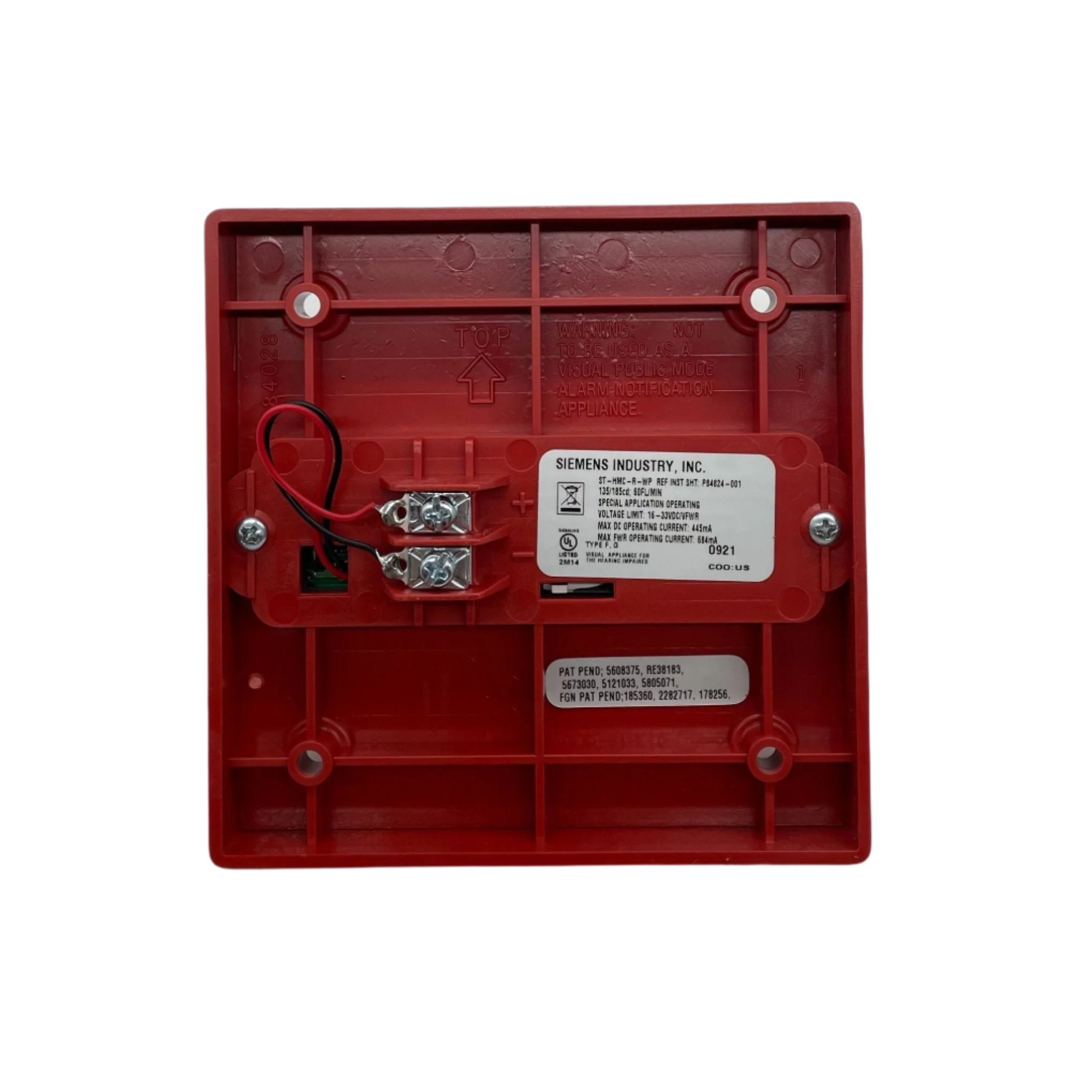 Siemens ST-HMC-R-WP Multi Candela Red Weatherproof Strobe - The Fire Alarm Supplier