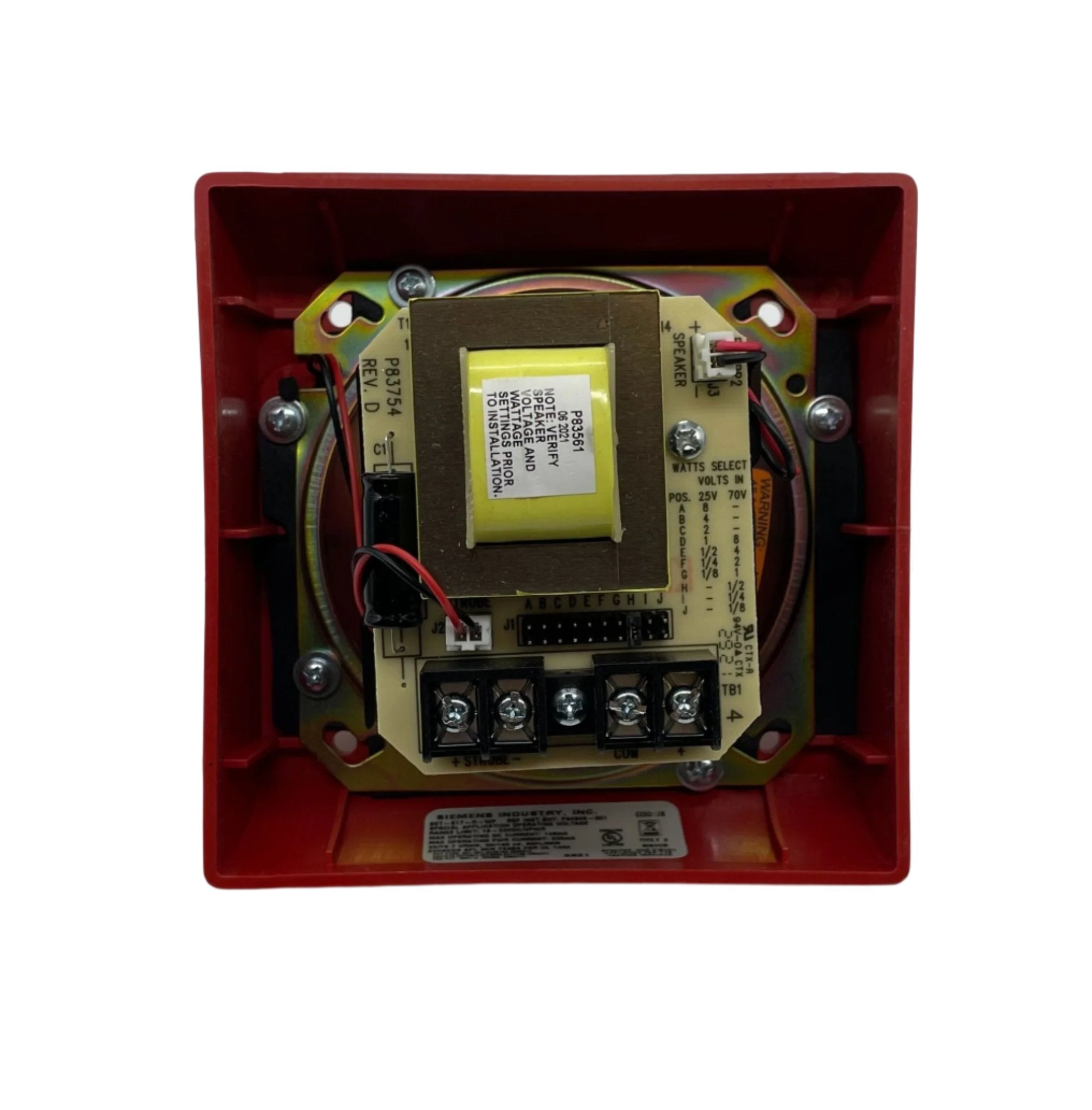 Siemens SET-S17-R-WP strobe light, industrial security lighting device with waterproof design for safety applications