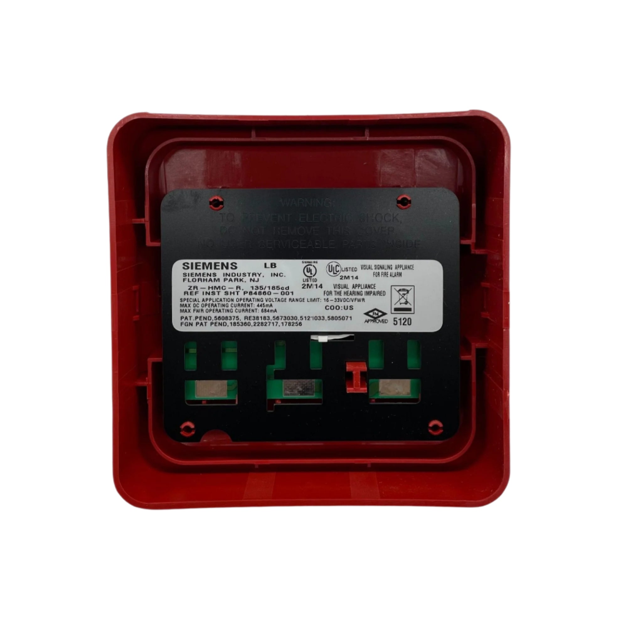 Siemens ZR-HMC-R (500-636171) Red Multi-Candela Strobe - The Fire