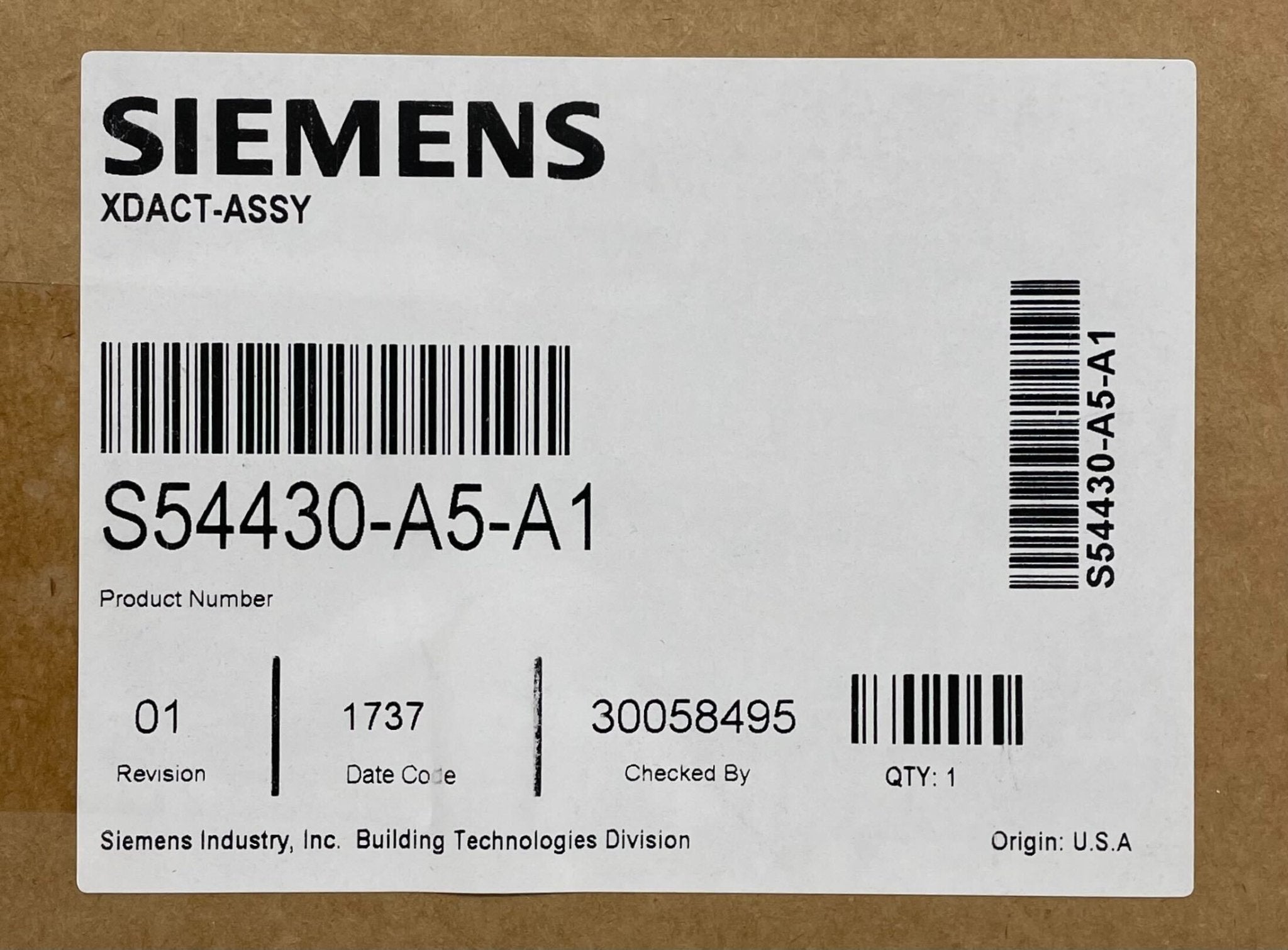 Siemens XDACT-ASSY - The Fire Alarm Supplier