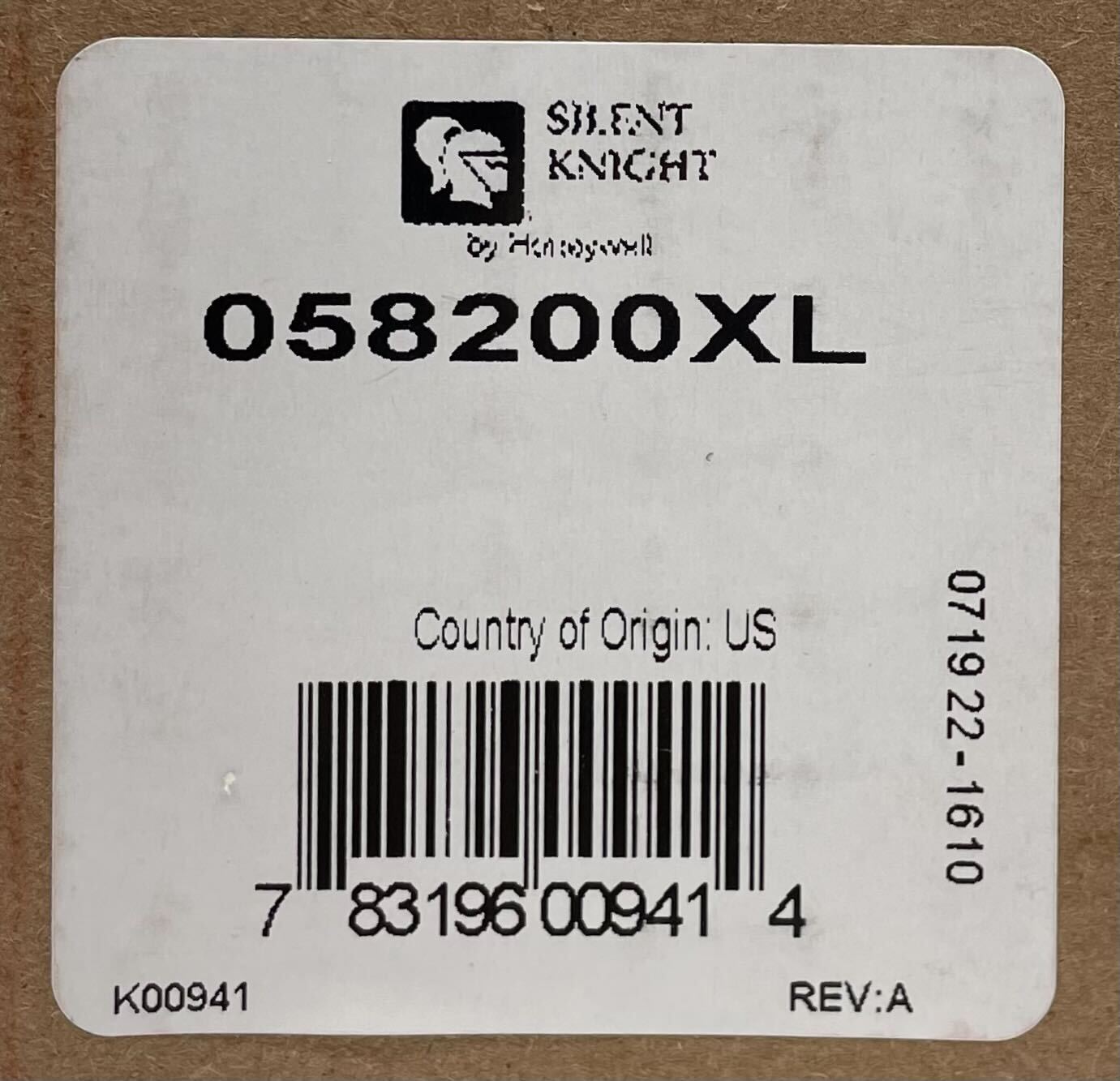 Silent Knight 058200XL - The Fire Alarm Supplier