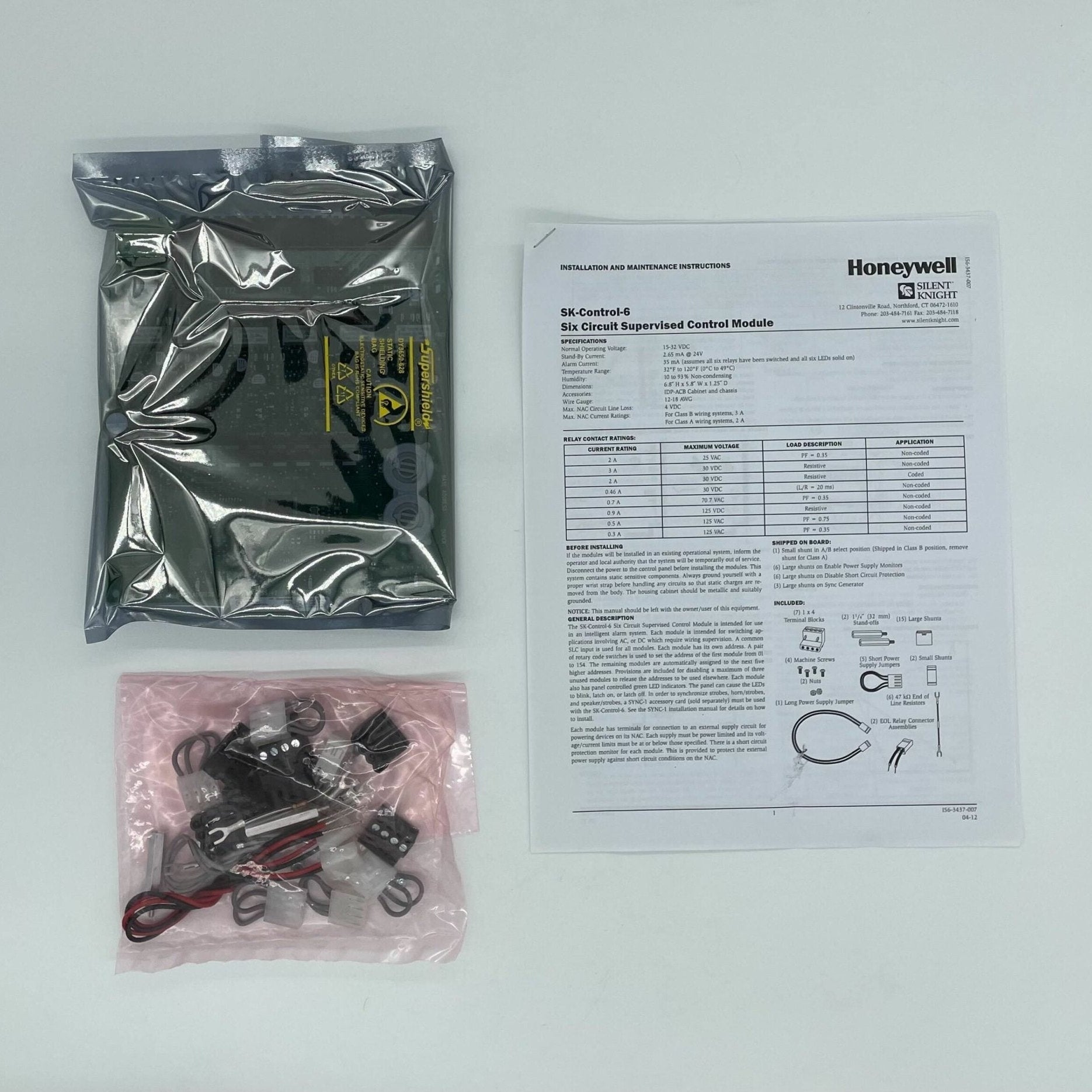 Sk Control Module Silent Knight SK-CONTROL-6 Output Control Module - The Fire Alarm Supplier