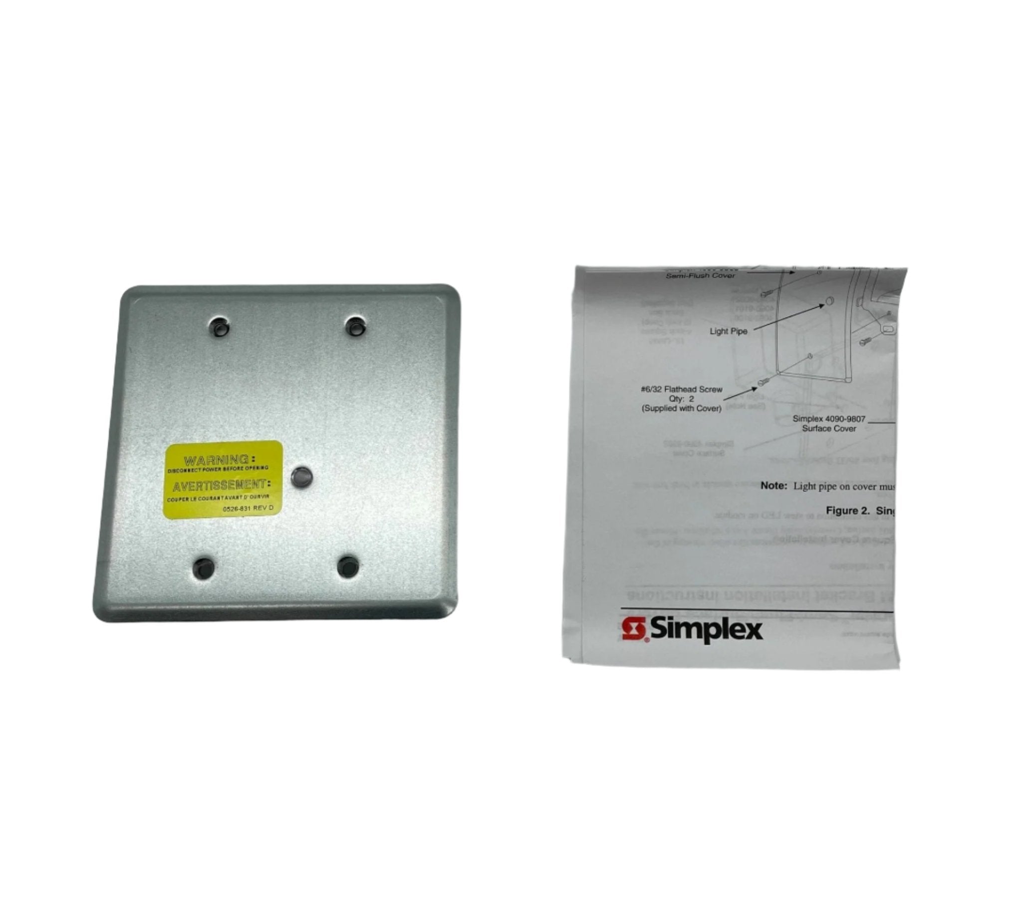 Simplex 4090-9801 Cover Plate ZAM
