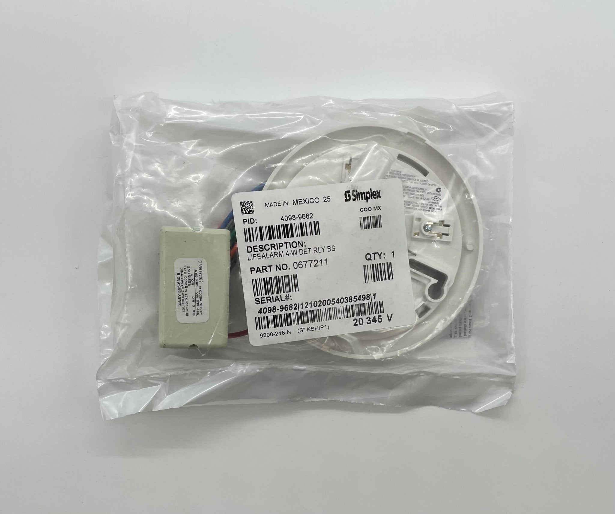 Simplex 4098-9682 Life Alarm 4-W Det Rly Bs - The Fire Alarm Supplier