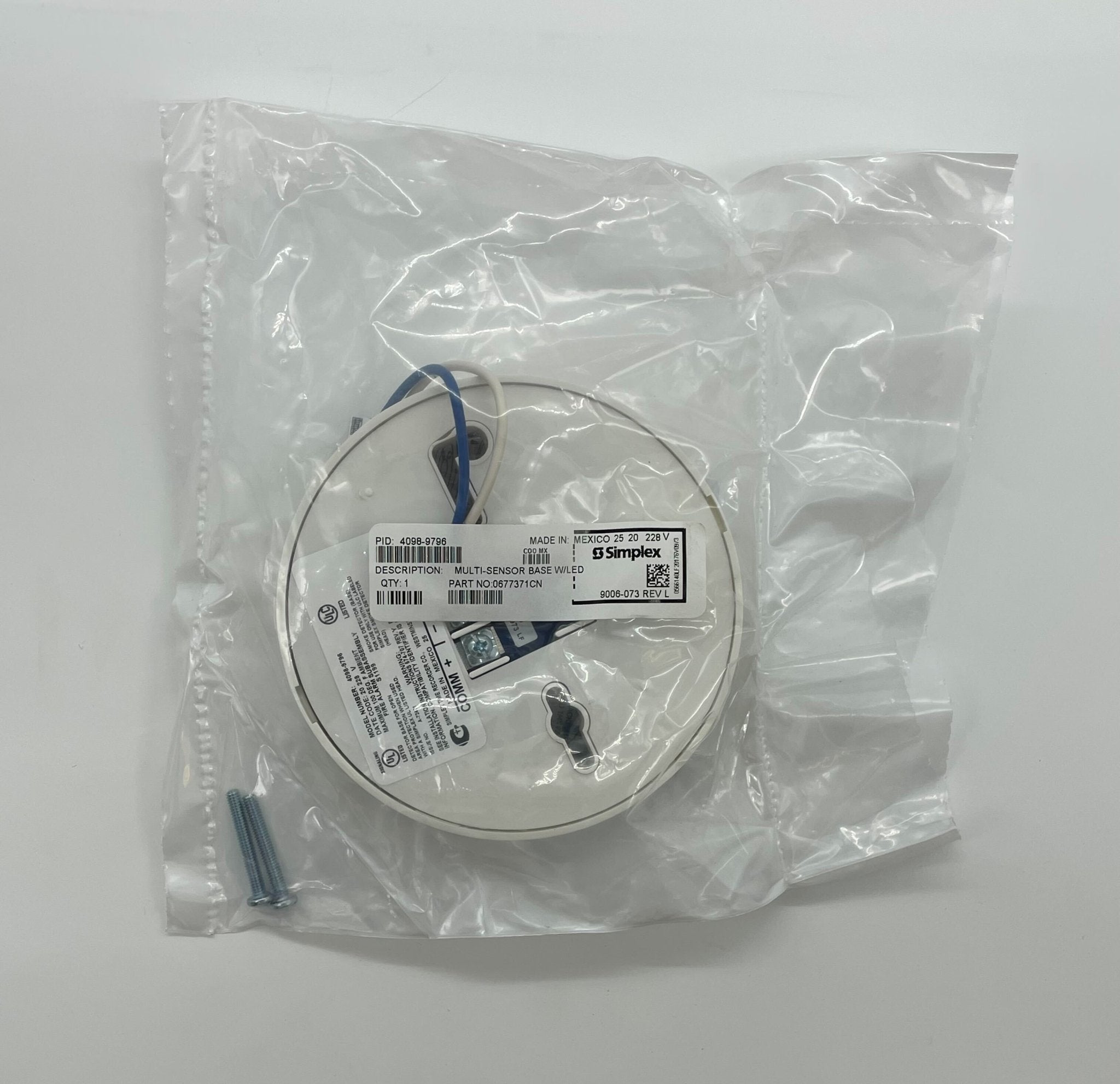 Simplex 4098-9796 Multi Sensor Base W/ Led - The Fire Alarm Supplier