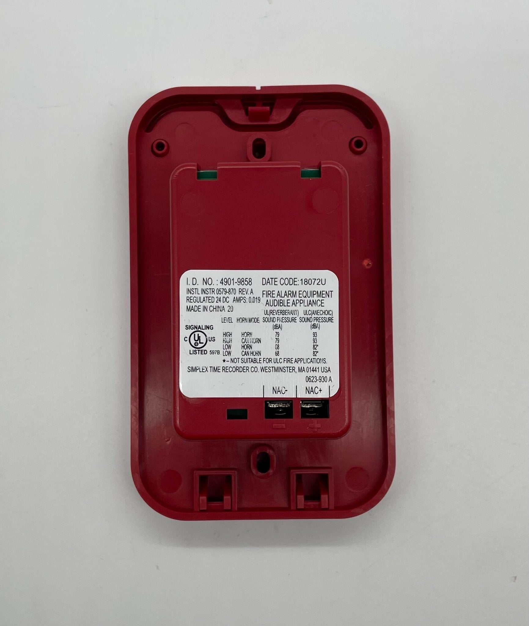 Simplex 4901-9858 Red Mini-Horn - The Fire Alarm Supplier