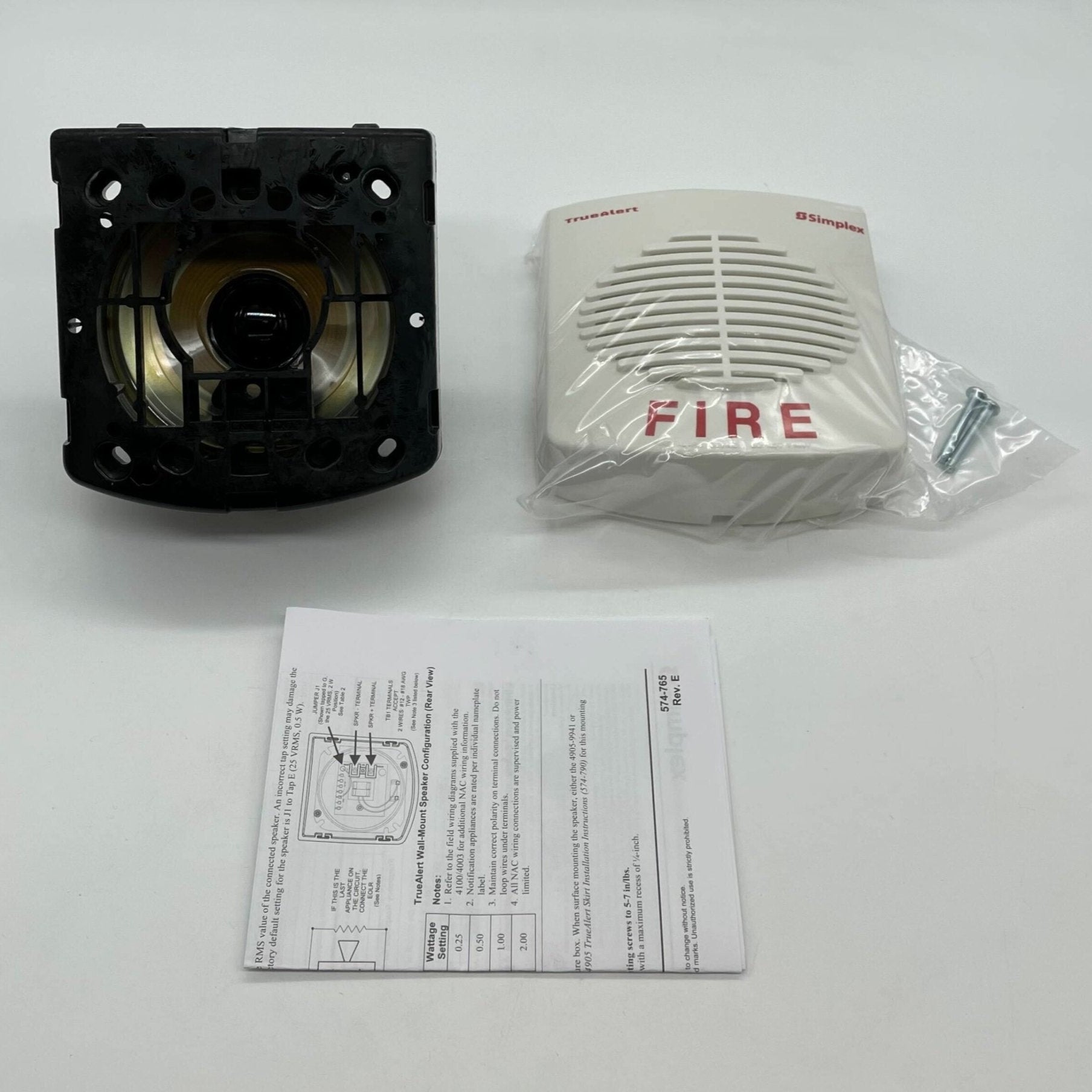 Simplex 4902-9717 Speaker 25V/70Vrms White Truea - The Fire Alarm Supplier