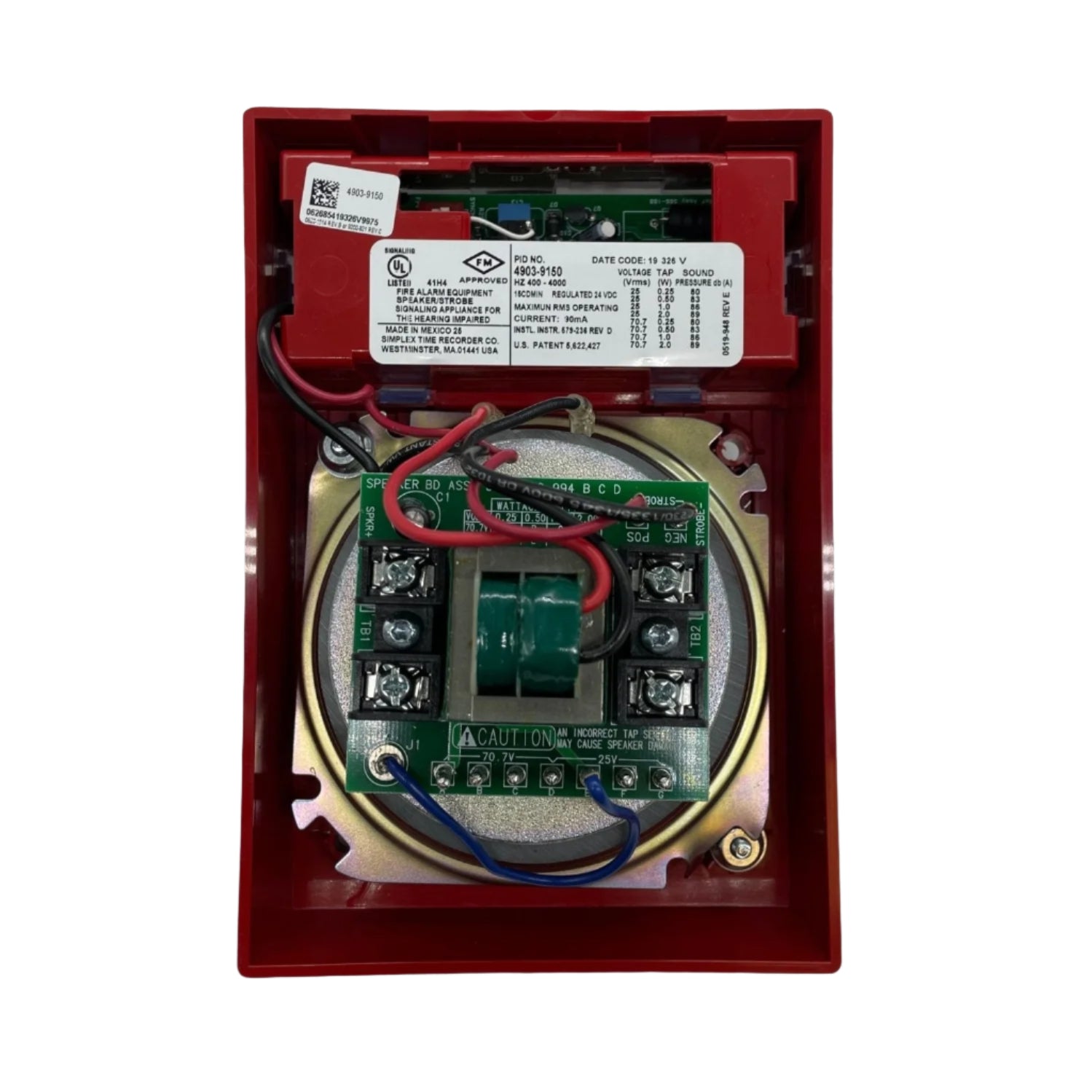 Simplex 4903-9150 Red Horizontal Strobe - The Fire Alarm Supplier