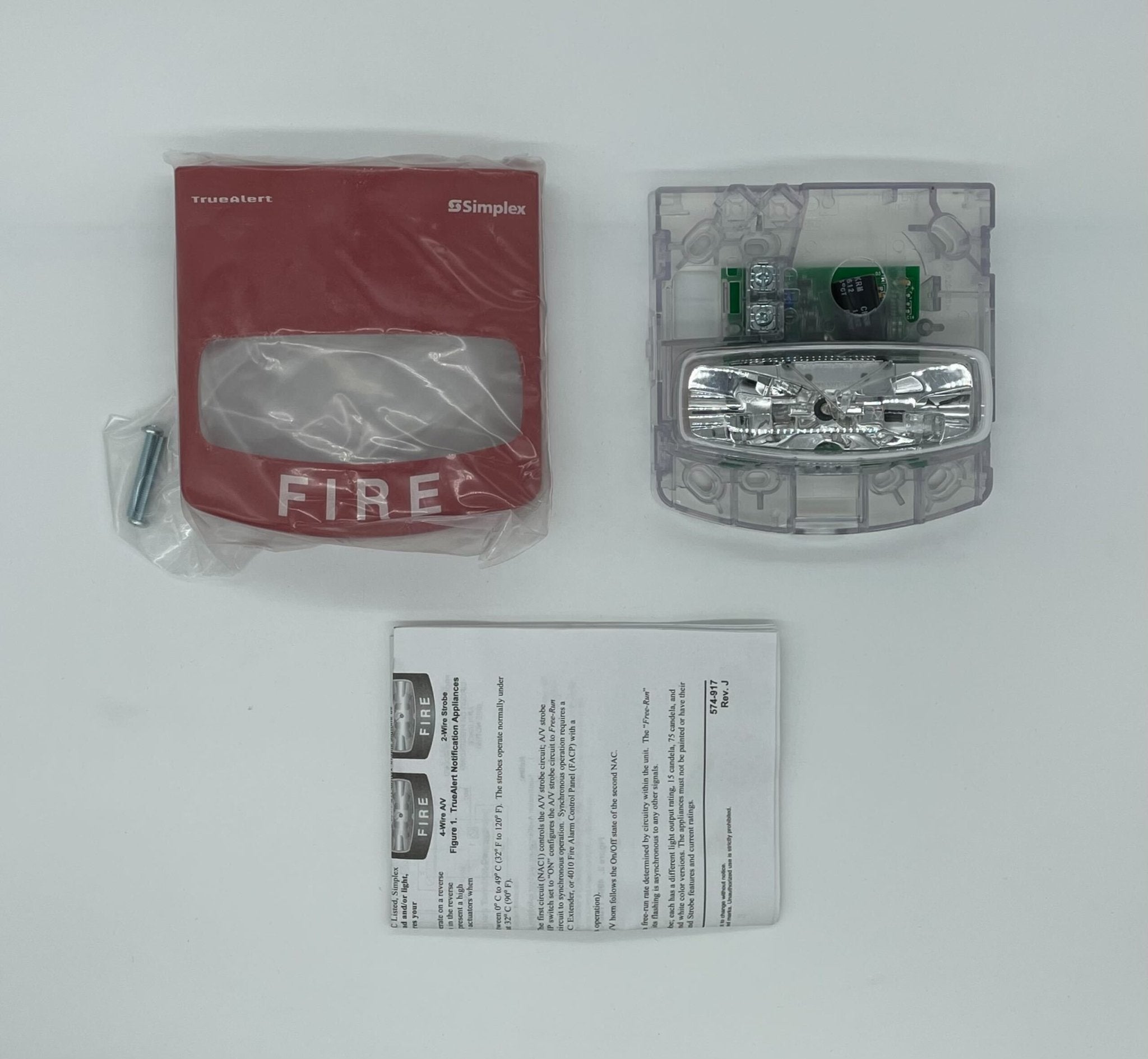 Simplex 4904-9170 Non-Addressable Wall Strobe Red - The Fire Alarm Supplier