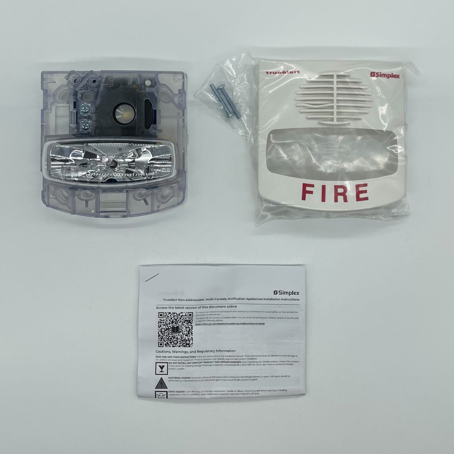 Simplex 4906-9129 TrueAlert Multi-Candela Horn Strobe